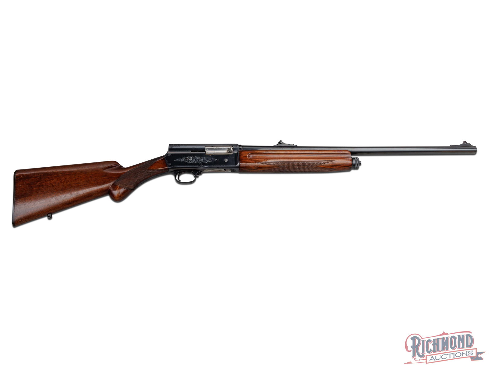 1949 Belgium Browning A-5 Semi-Auto Shotgun Two-Barrel 16 GA Set: Manufactured in Belgium for Browning in 1949. This shotgun features a 24" blued Special Steel barrel with rear adjustable notch and ramped blade with brass bead front sight. Chambered for 2-3/4" shell