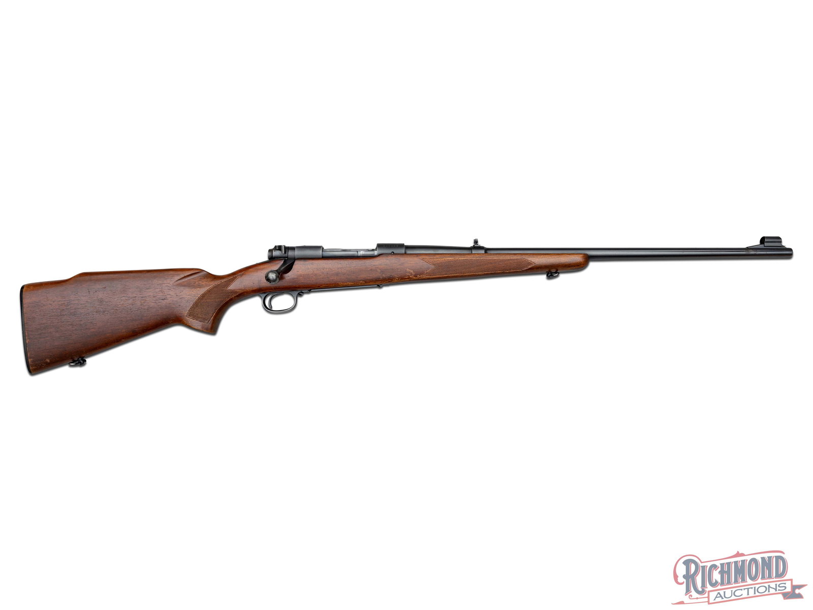 Rare Pre-64 Winchester Model 70 Standard weight in 243 Winchester Caliber: Made in 1961 by Winchester Repeating Arms Company. According to Rule, roughly 6,000 were made in Standard weight in 243 Winchester caliber. Blued 24" tapered round Winchester Proof Steel rifled barrel
