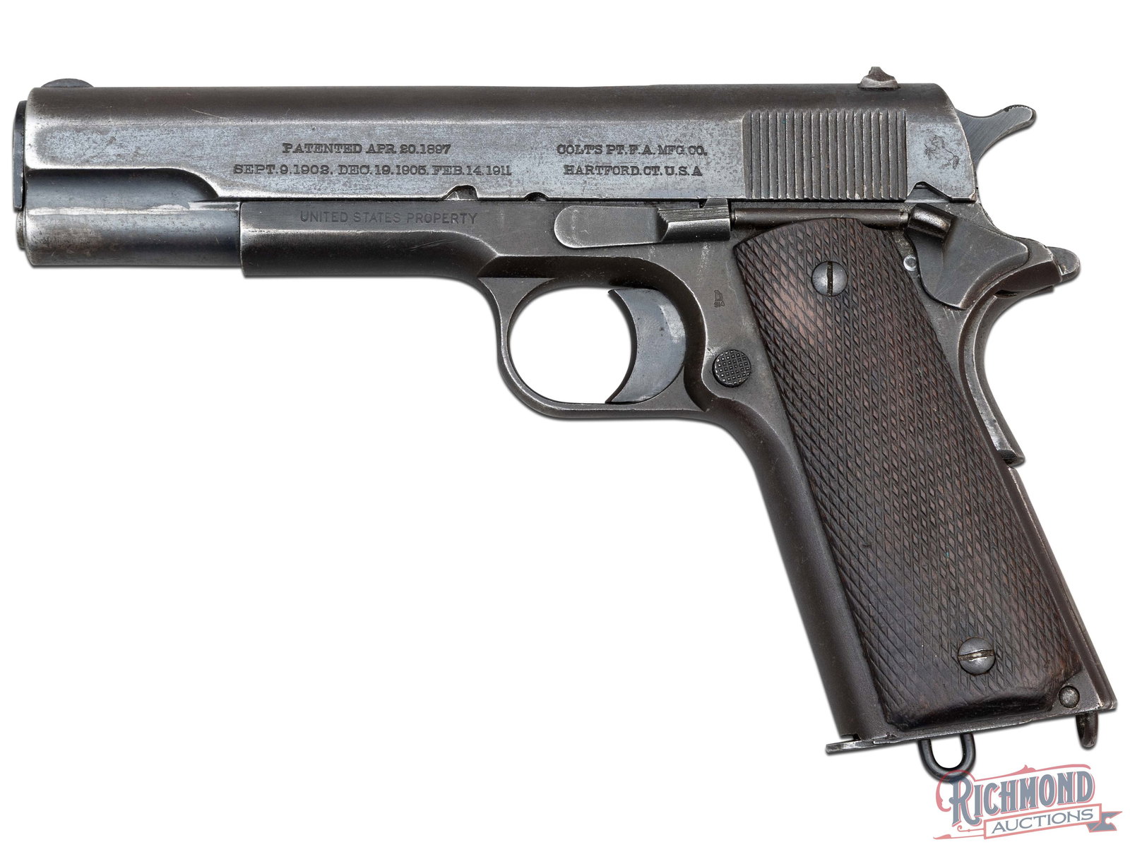 1918 WWI Colt 1911 U.S. Army .45 ACP Semi-Automatic Pistol (1 of 4)