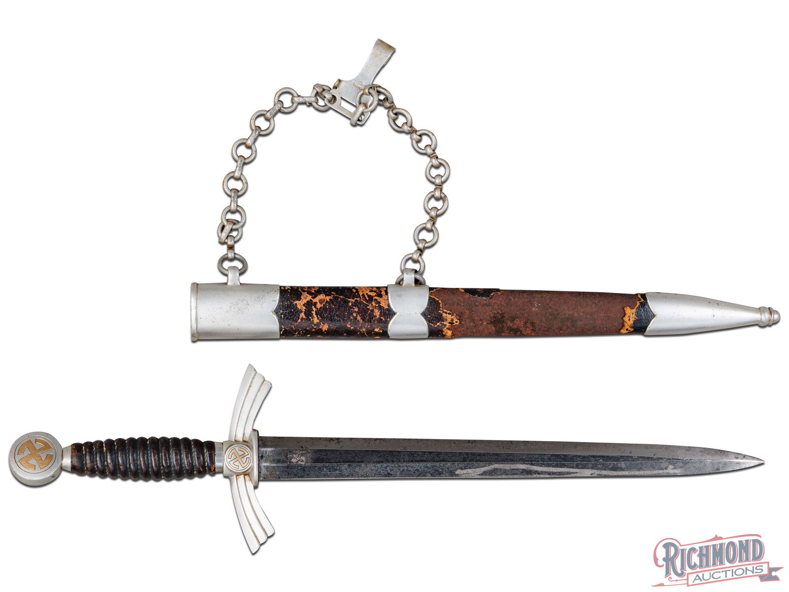 German Luftwaffe First Pattern Dagger With Scabbard Made By Carl Eickhorn (1 of 4)