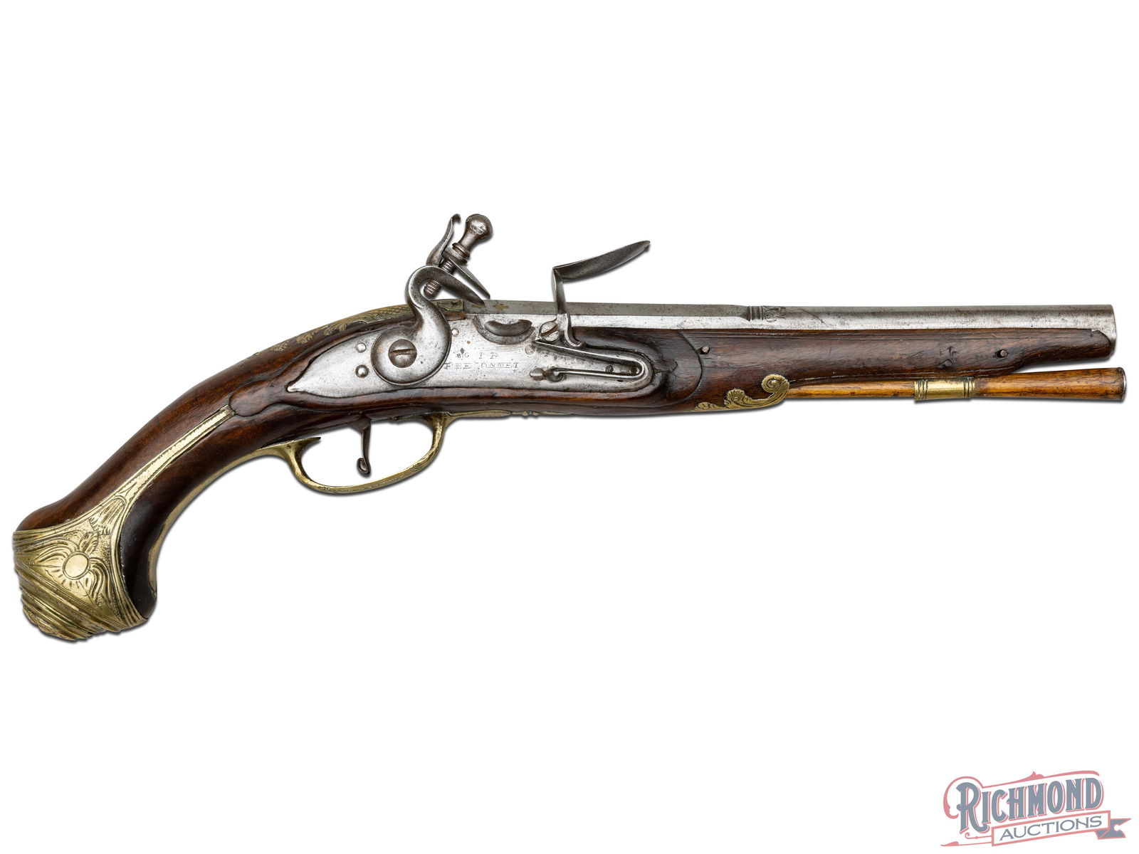 French Flintlock Pistol By Jean Baptiste Freconnet In .63 Caliber Ex. Kindig Collection (1 of 7)