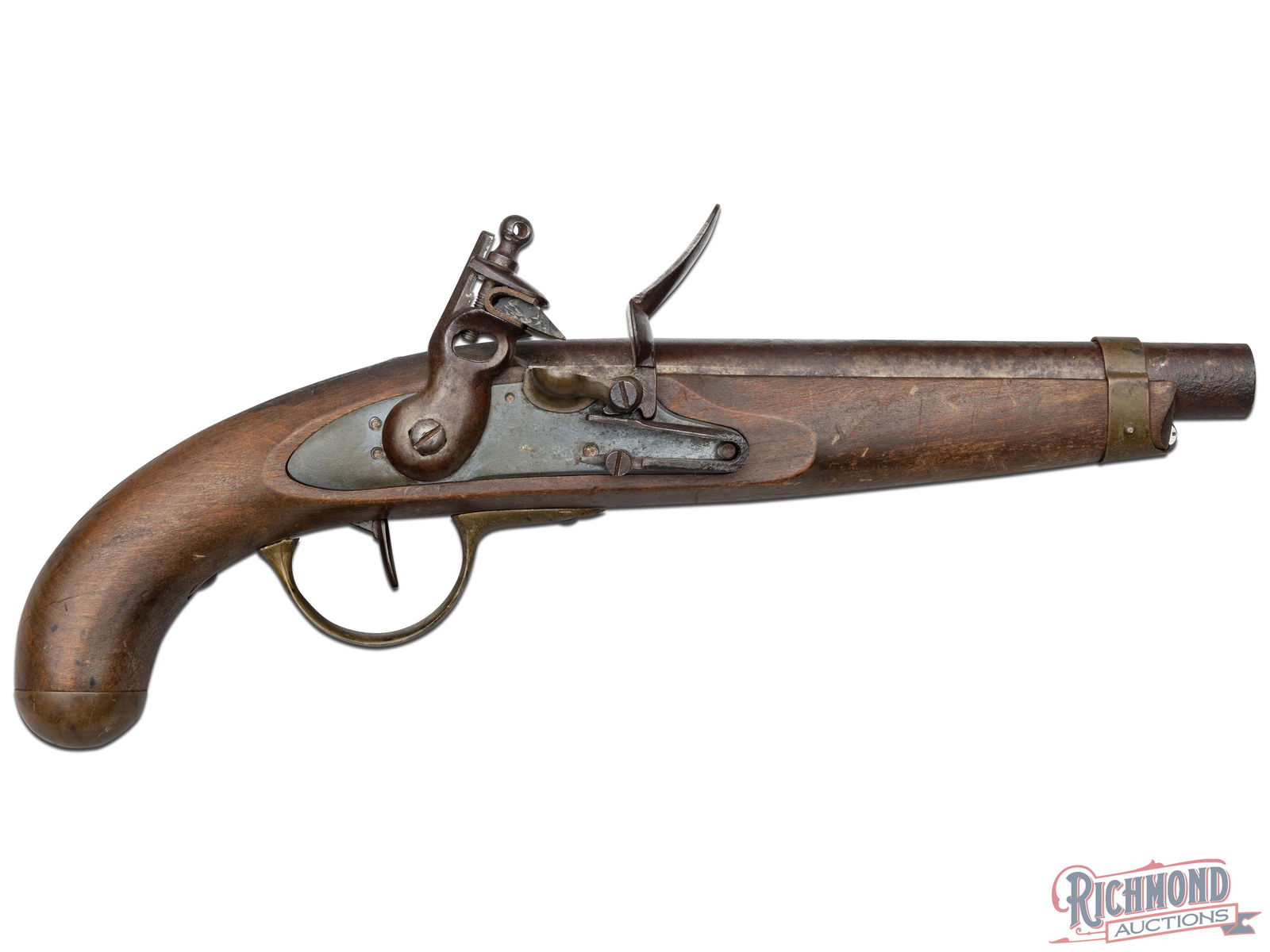 Belgian Sea Service Flintlock .80 Caliber Pistol (1 of 5)