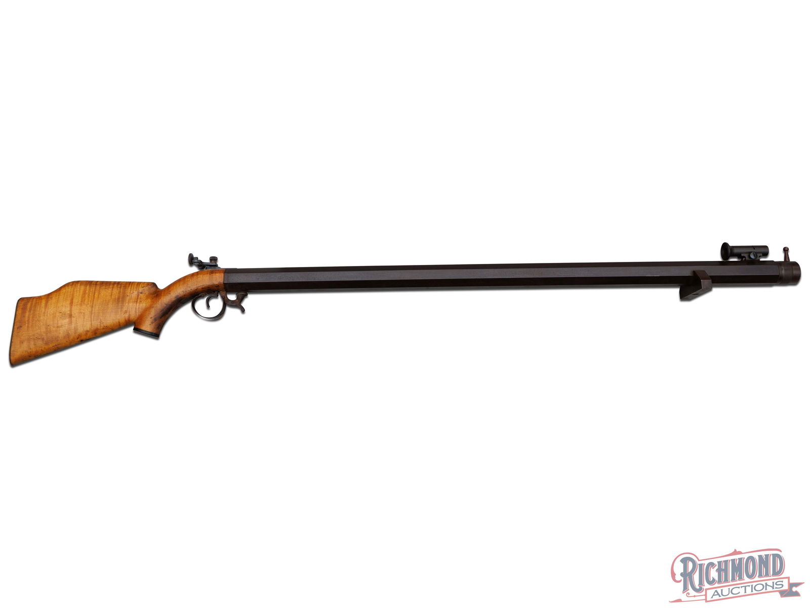 Underhammer Percussion 45 Caliber Muzzleloader Bench Rifle by E.F. Herman (1 of 8)