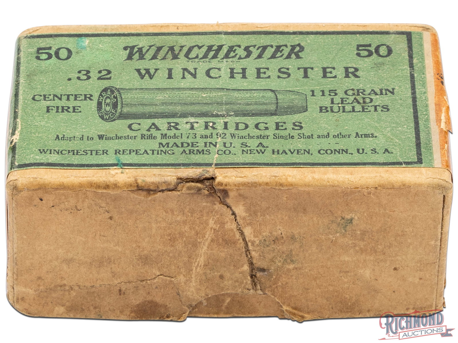 Full Box Of .32 Winchester Center Fire Cartridges (1 of 6)