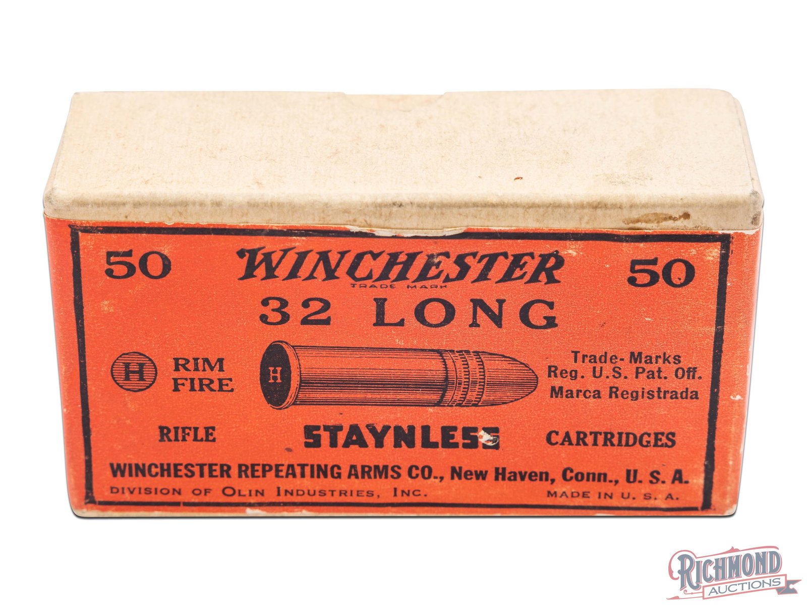 Full Winchester 50 Round .32 Long Rimfire Two Piece Box (1 of 6)