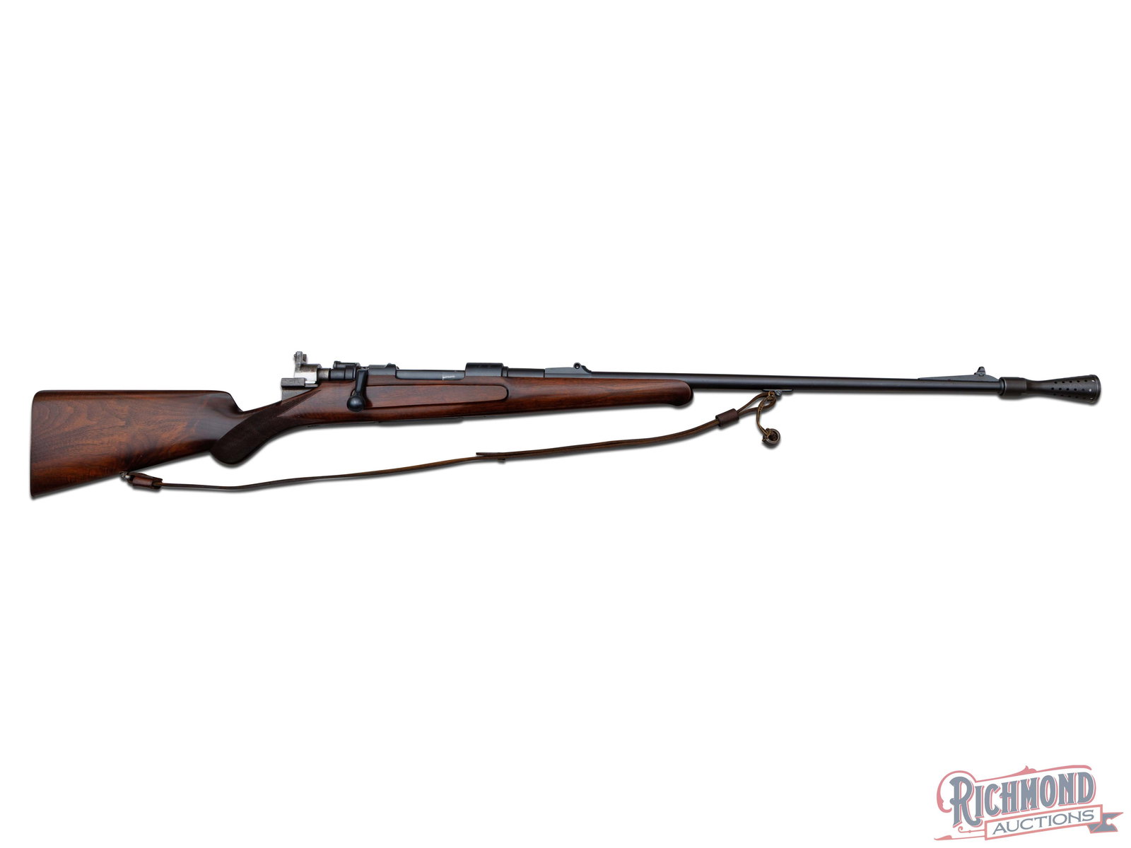 Rare Mauser Thumb Trigger Bolt Action Rifle in 8x57 Caliber (1 of 10)