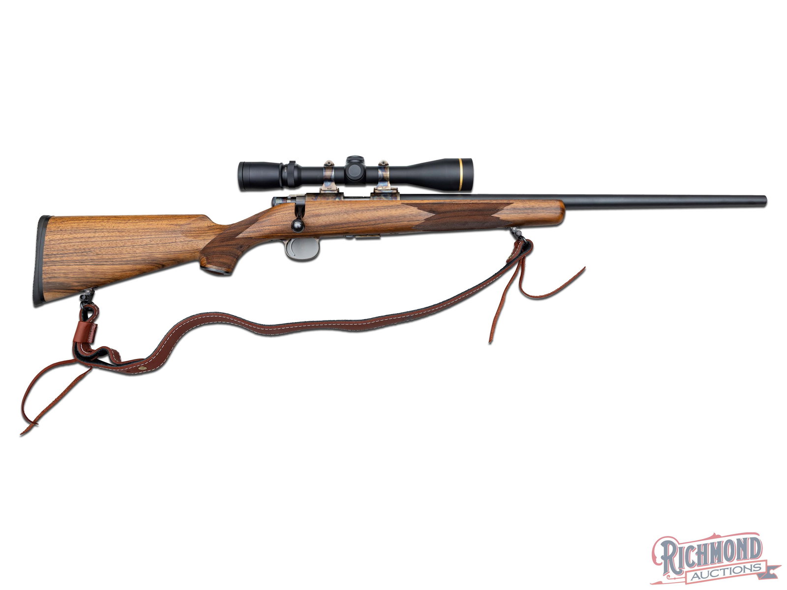 Cooper Firearms 57M Custom .22 LR Bolt Action Rifle Case Hardened With Leupold VX-3 Scope (1 of 9)