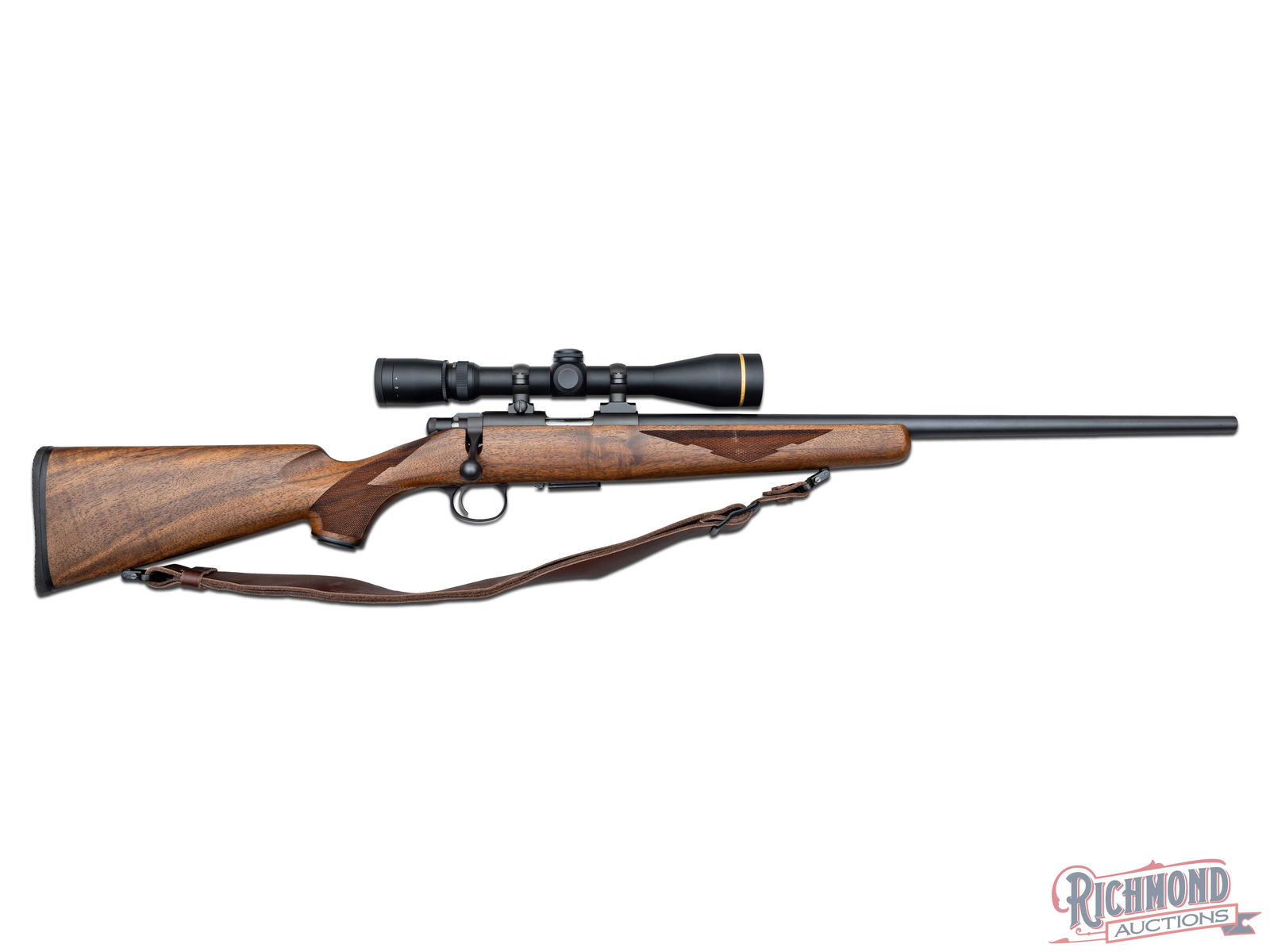 Cooper Firearms 57M .22 WMR Bolt Action Rifle With Leupold VX-3 Scope: Manufactured by Cooper Firearms of Stevensonville, Montana. Known for the high quality and accurate varmint rifles, this one is no exception. Features a 22" matte blue tapered, sightless barrel. Equip
