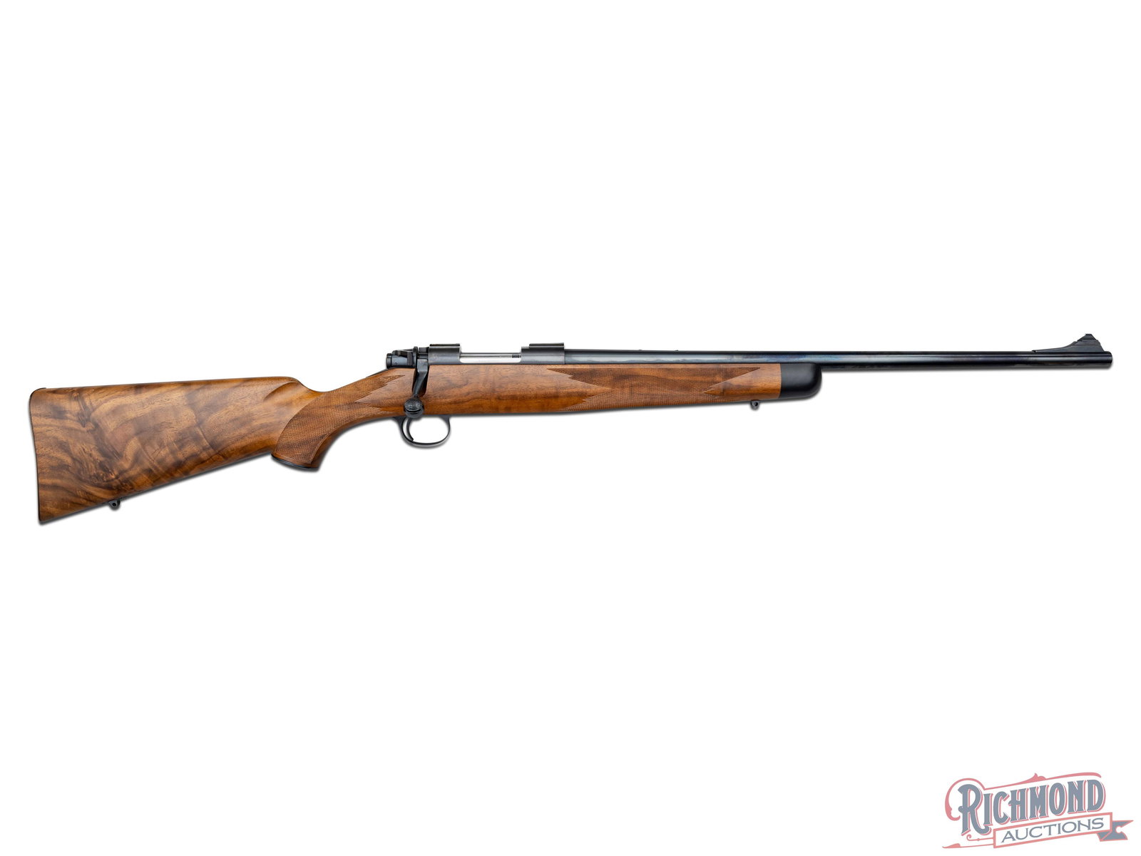 Clackamas OR Kimber 84 Super America 5.6x50 MAG Bolt Action Rifle Custom Serial Number 1: Manufactured by Kimber of Oregon in Clackamas, Oregon. This beautiful Super America has a customized serial number "HENKEL ONE" likely from the original owners last name. Matching "H ONE" serial numbe