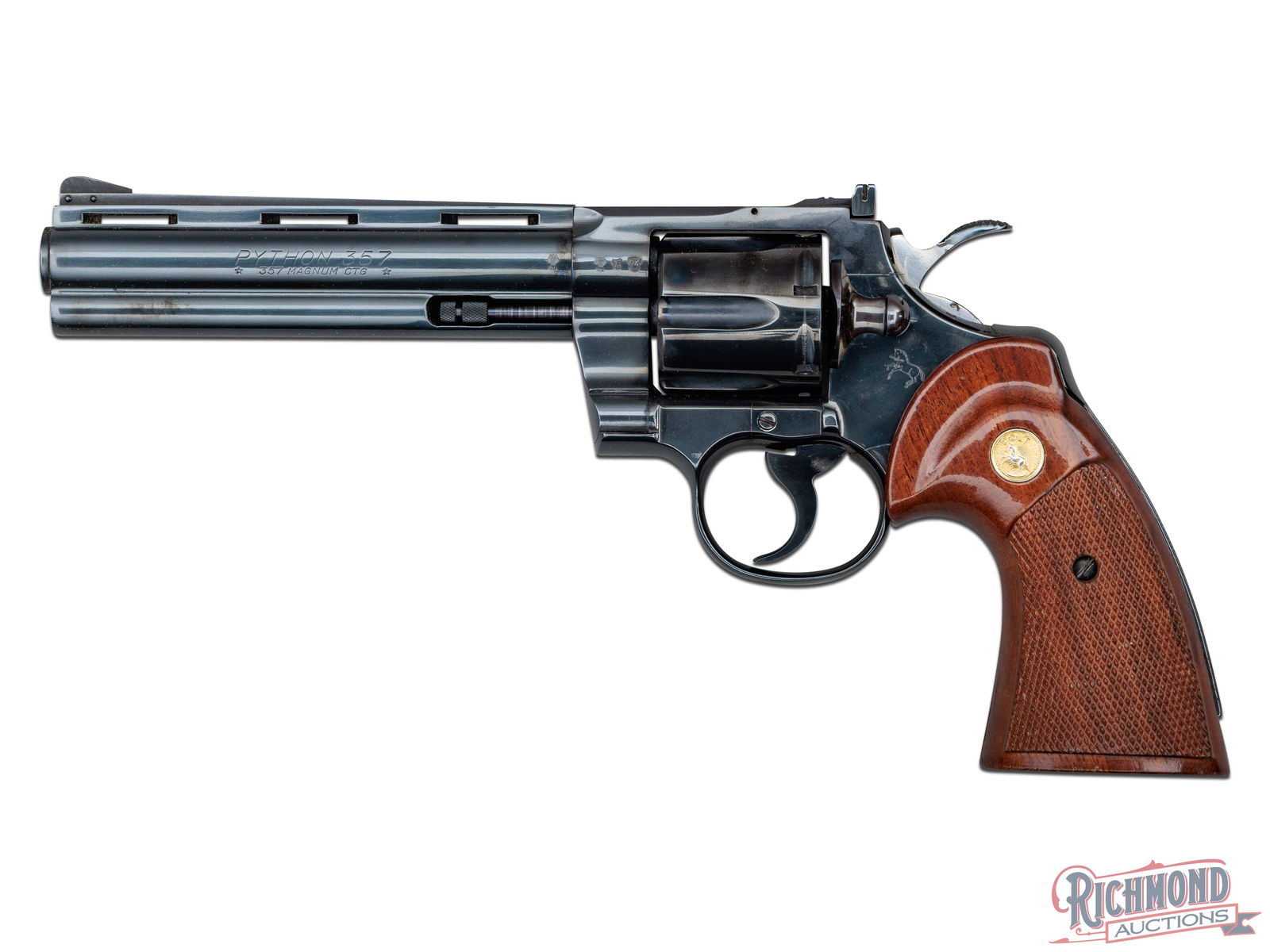 Rare Factory Lettered German Proofed 1974 Colt Python .357 Magnum 6" Revolver (1 of 4)