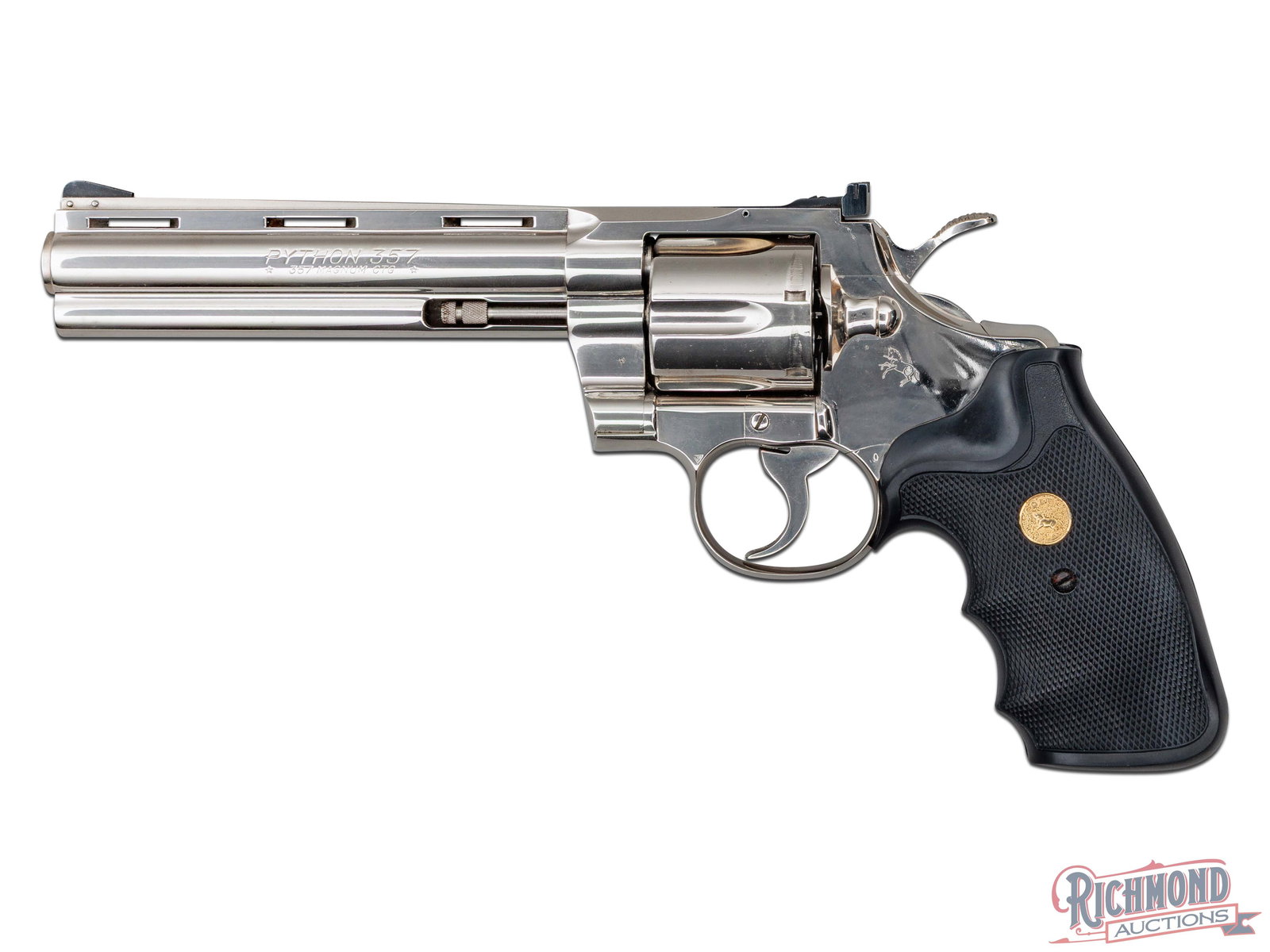 1975 Colt Python .357 Magnum 6" Stainless Steel Revolver (1 of 4)