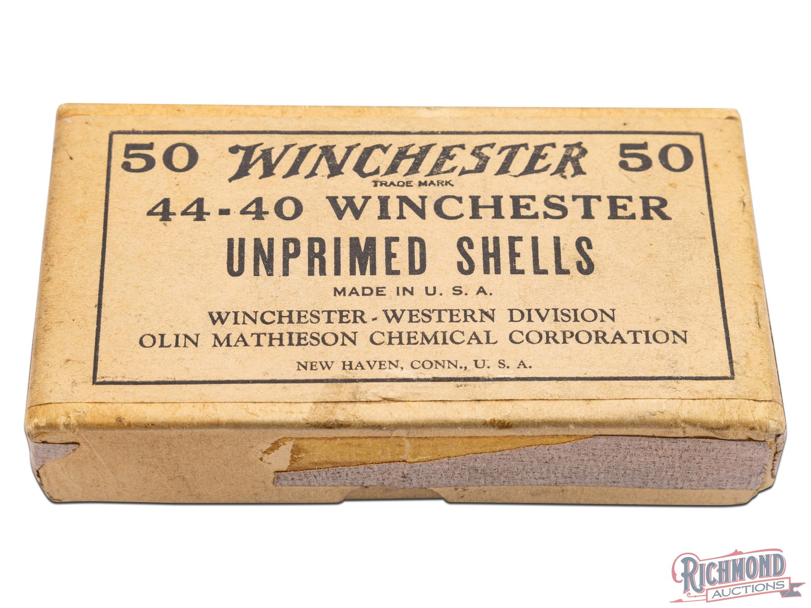 Winchester Collector's Box of 44-40 Winchester Unprimed Shells (1 of 7)