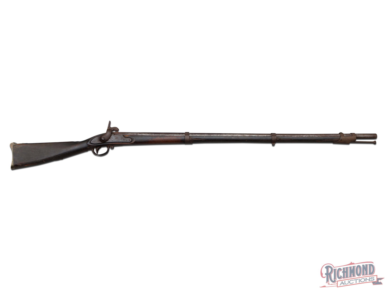 US Springfield Naval Sea Service Model 1816 Percussion Conversion Musket .69 caliber: Rifle was originally made for "Sea Service". This model 1816 musket has been converted to percussion and features a 42" barrel with a blade front sight on the front barrel band. The bayonet lug has be