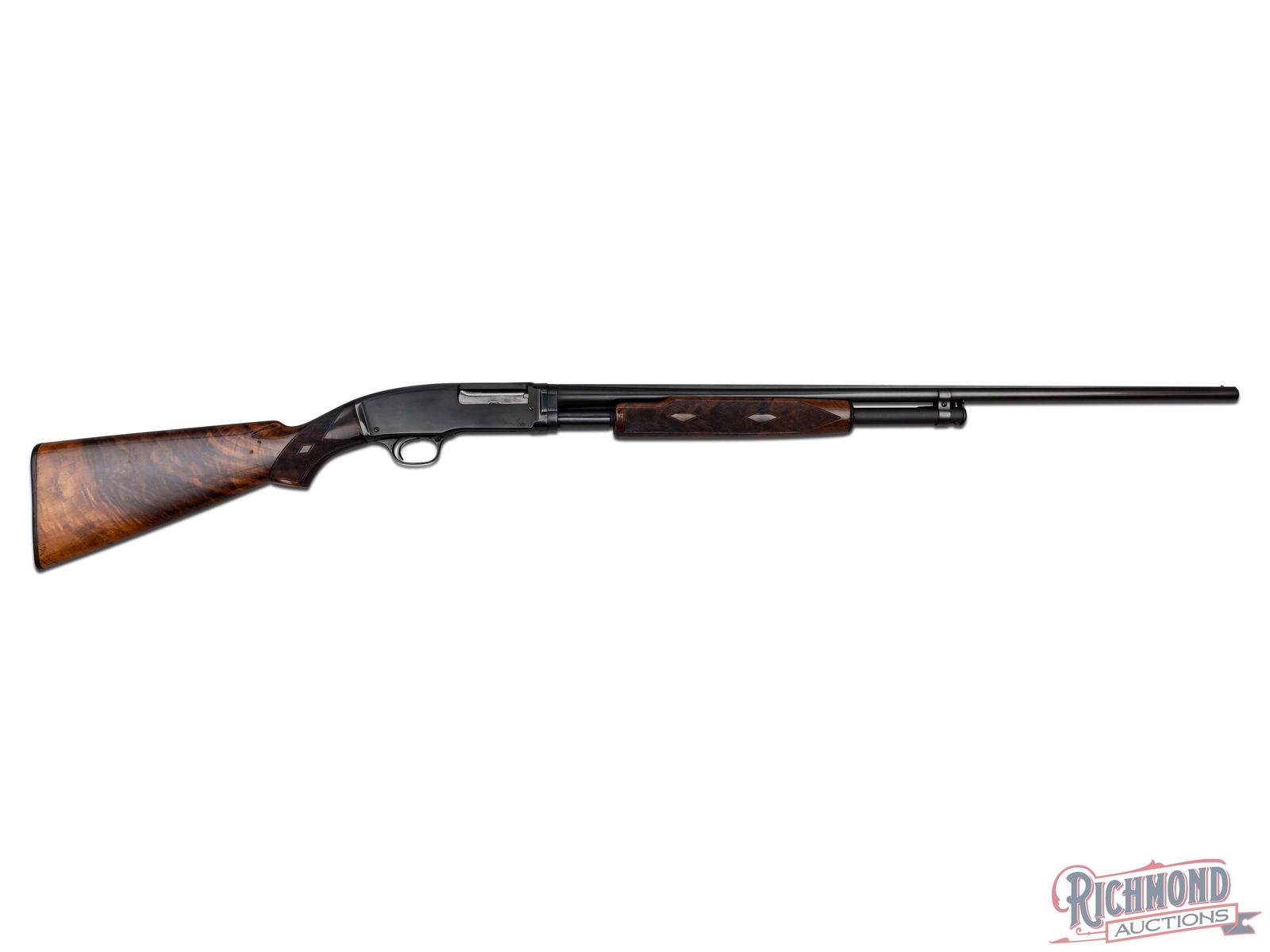 Excellent Pre-War Winchester 42 Double Diamond Deluxe Field Grade .410 Gauge Pump Shotgun (1 of 9)