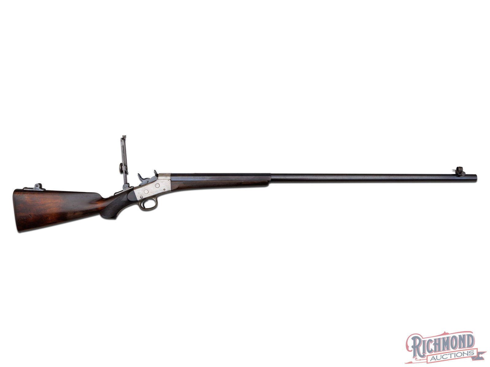 Extremely Rare Remington Grade D Rolling Block Long Range Creedmoor Rifle In 44-90 Remington Caliber (1 of 9)