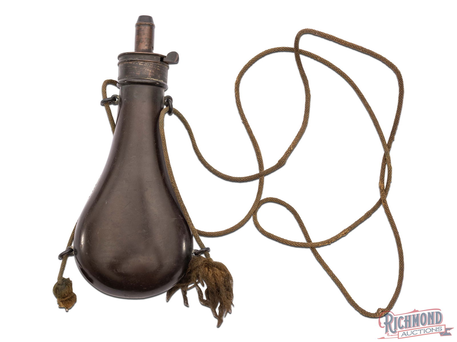 Rare Gutta Percha Powder Flask (1 of 2)