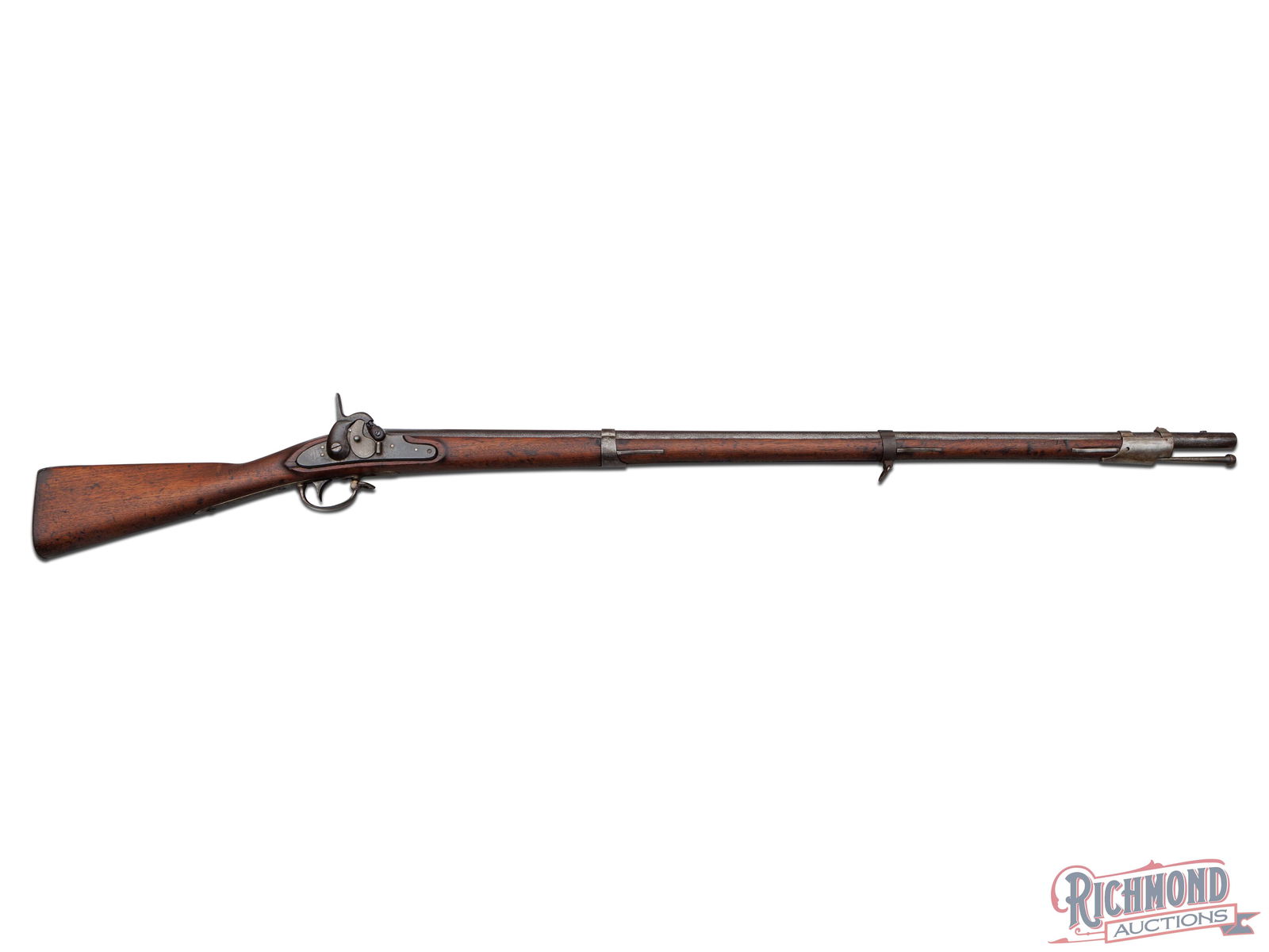 U.S. Mod 1835 Remington Rifled 69 Cal Musket Converted To Maynard Primer Percussion W/ NJ Surcharge (1 of 9)