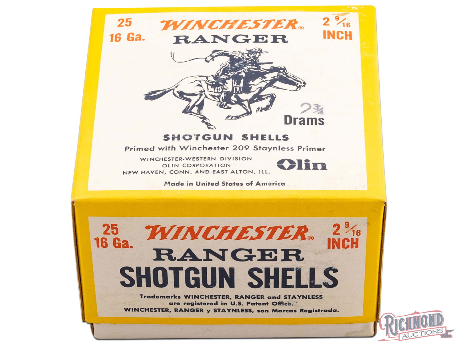 Full Two Piece Box Winchester Ranger 16 Gauge Shotgun Shells (1 of 6)