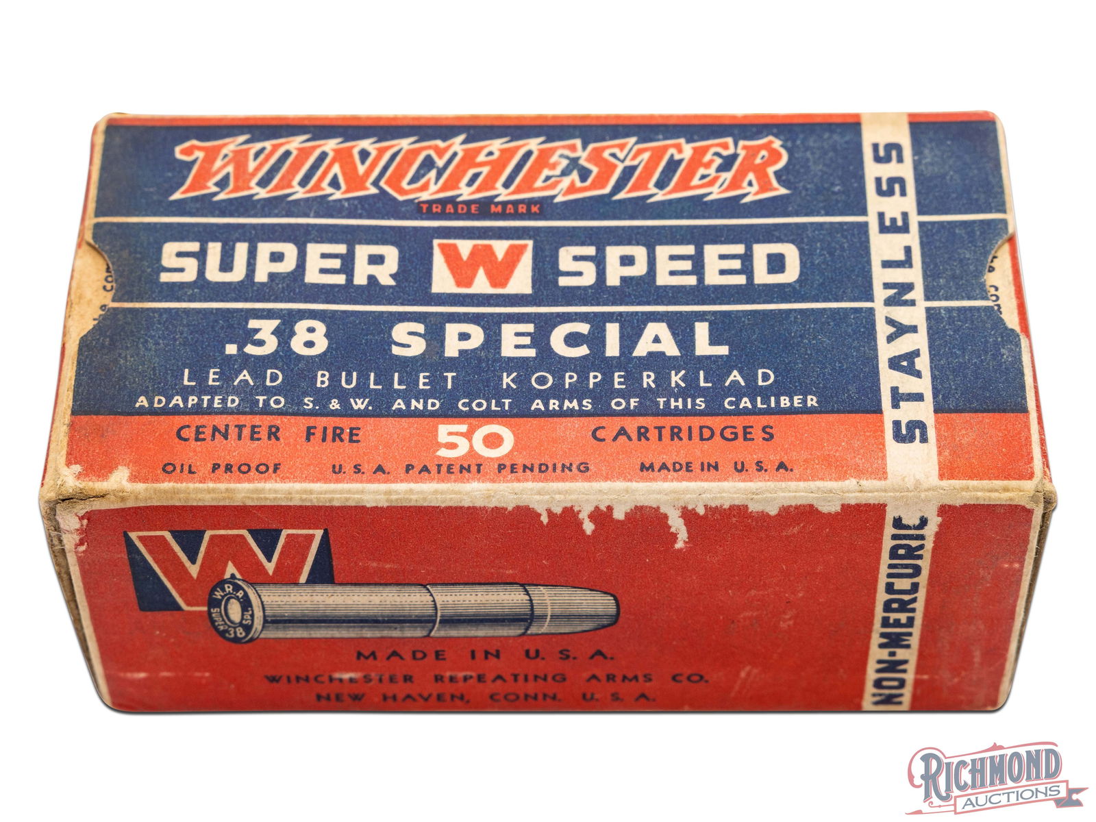 Full Box Of Winchester .38 Special Super Speed Staynless Cartridges (1 of 9)