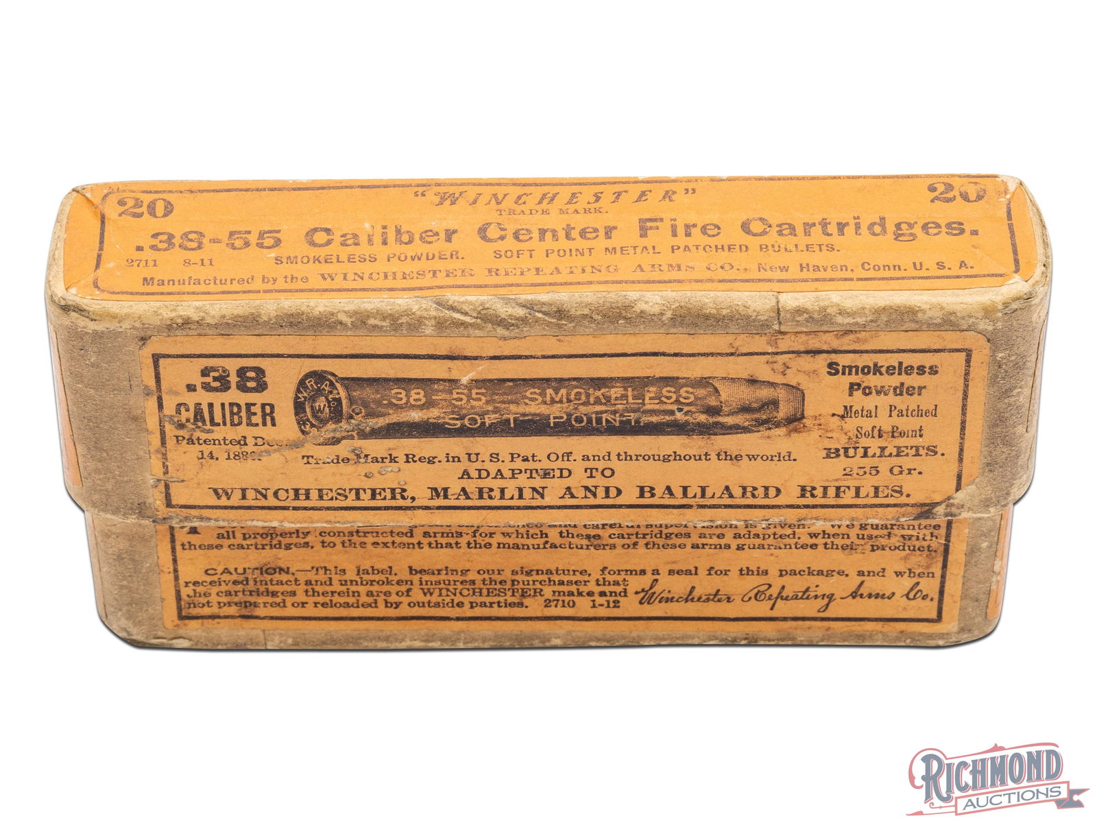 Partial Box Of Winchester .38-55 Caliber Center Fire Soft Point Cartridges (1 of 7)