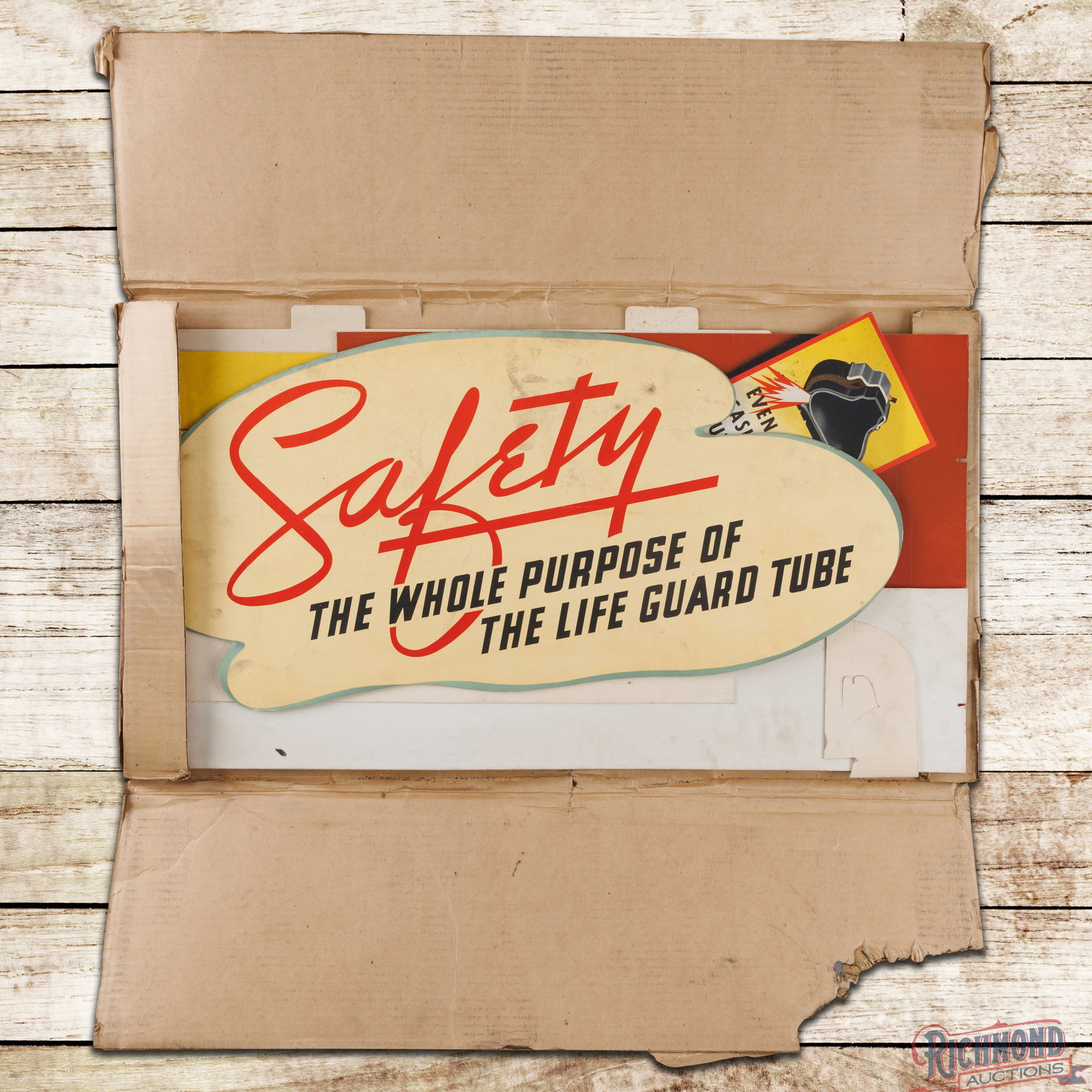 Goodyear Tires Safety! Cardboard Display w/ Box (1 of 4)