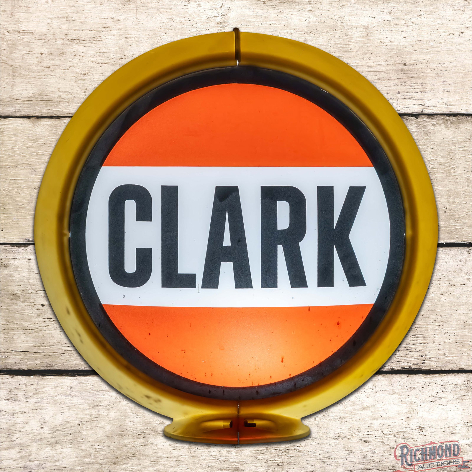 Clark Gasoline Complete 13.5" Capco Body Gas Pump Globe (1 of 6)