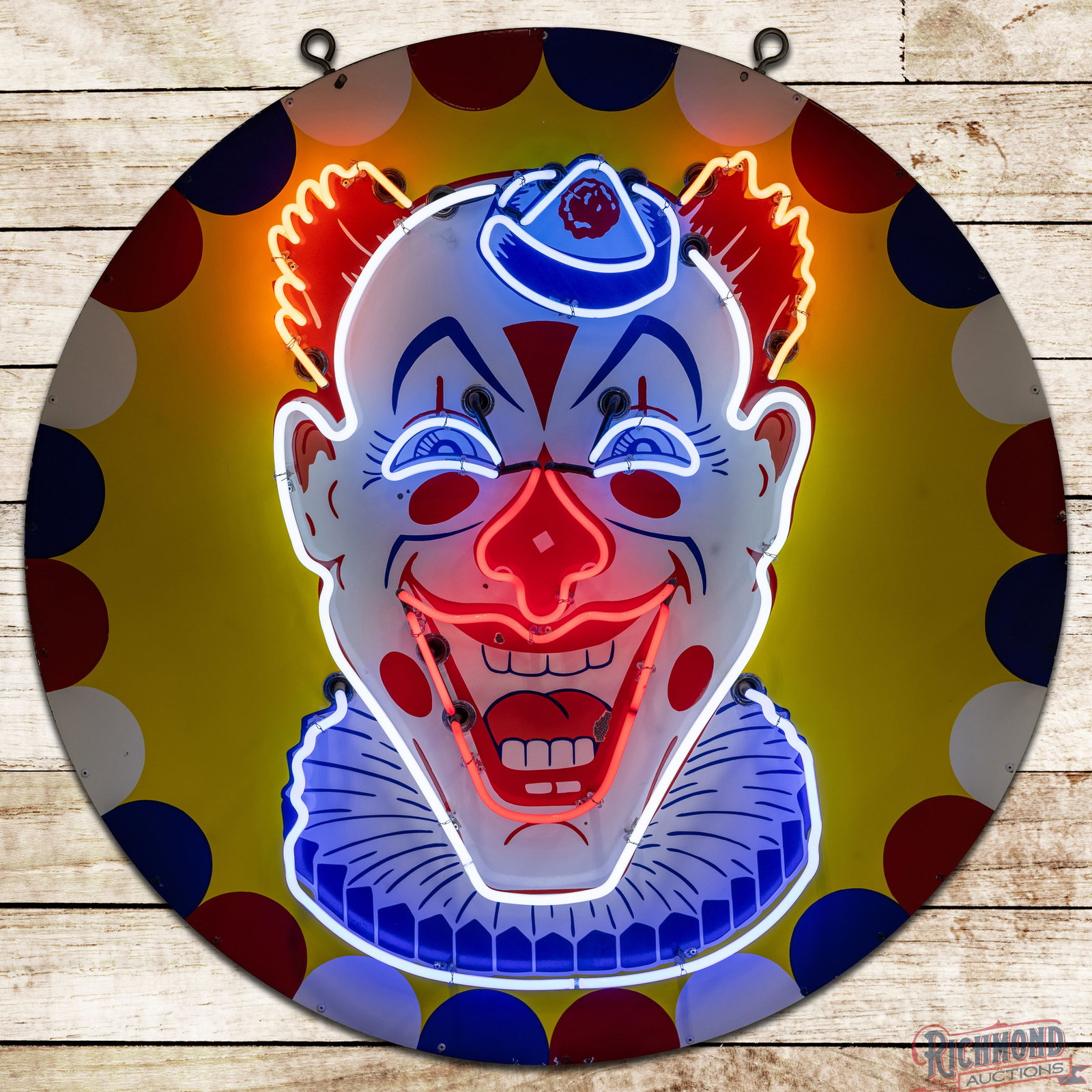 Clown Amusement Park 4' Single Sided Porcelain Neon Sign (1 of 4)