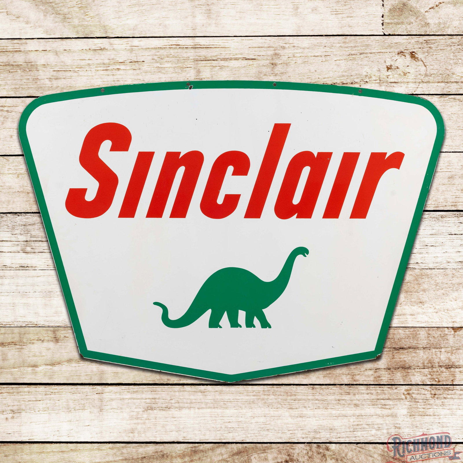 Sinclair Gasoline 5' Double Sided Porcelain Sign w/ Dino (1 of 3)