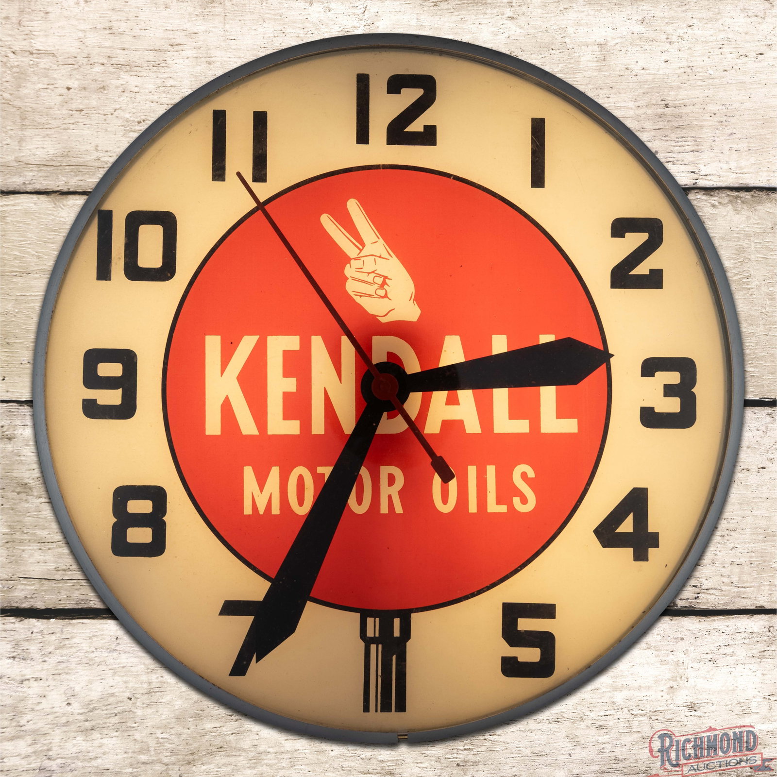 Swihart 15" Kendall Motor Oils Advertising Clock (1 of 4)