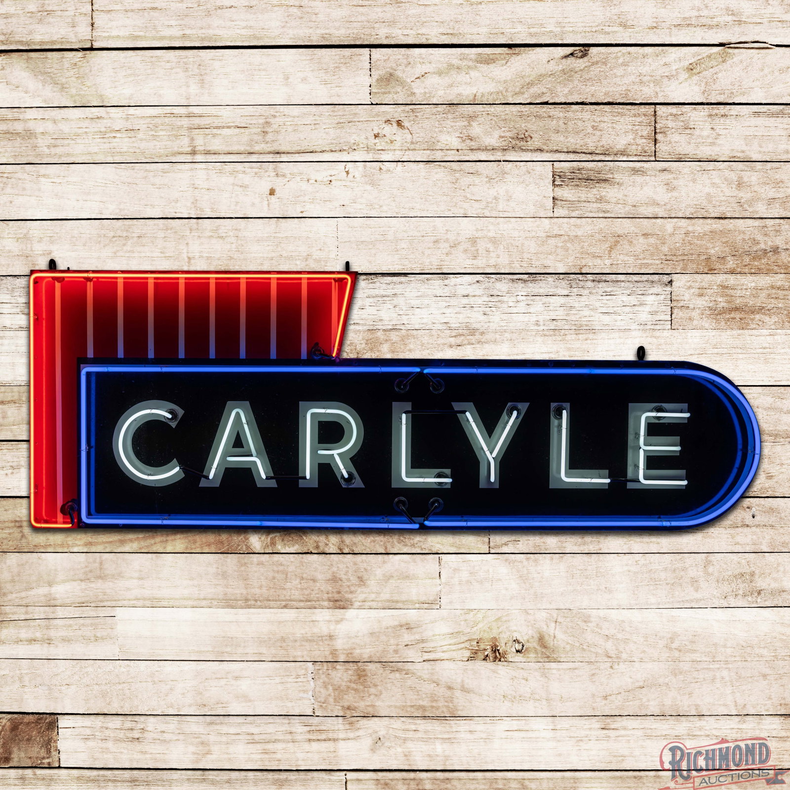 Carlyle 8.5' Die Cut Single Sided Porcelain Factory Neon Sign (1 of 3)