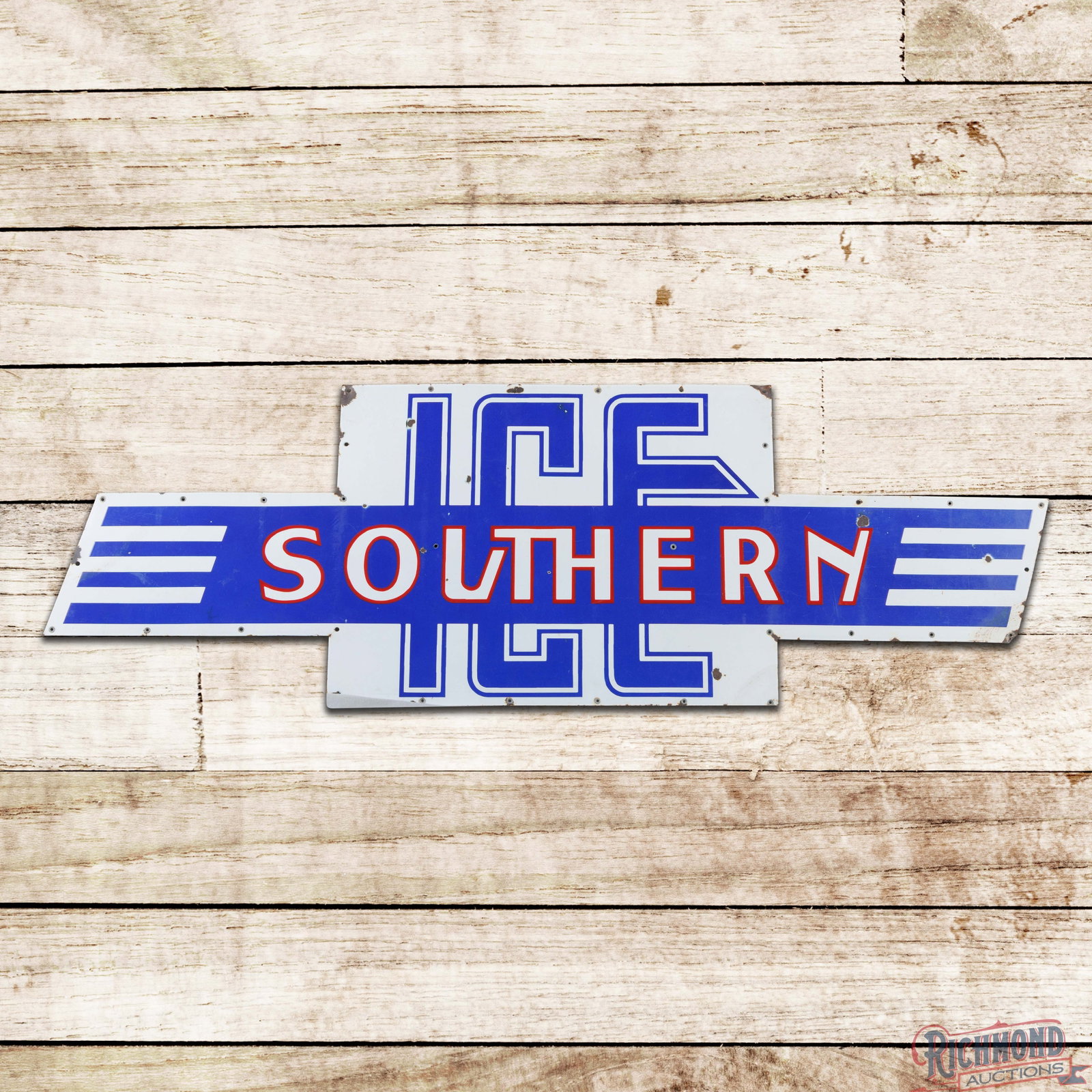 Southern Ice Die Cut 6' Single Sided Porcelain Sign (1 of 3)