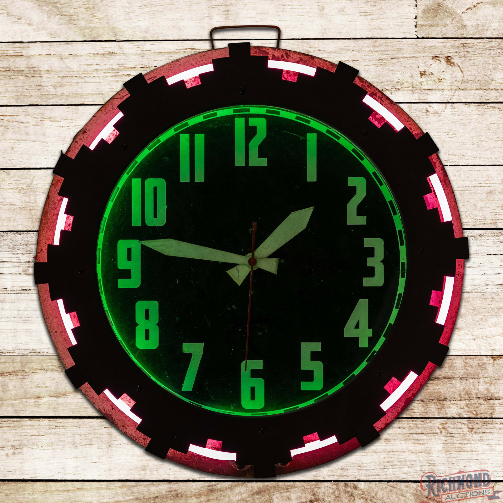 Cleveland 26" Aztec Neon Advertising Clock (1 of 4)