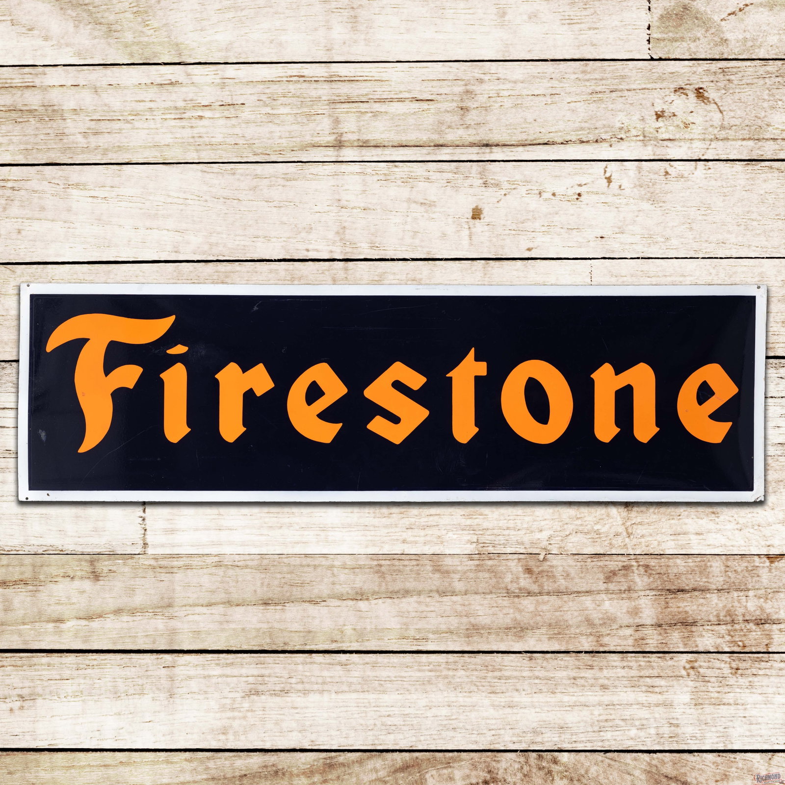 Firestone Tires Horiztonal 6' Single Sided Porcelain Sign (1 of 3)