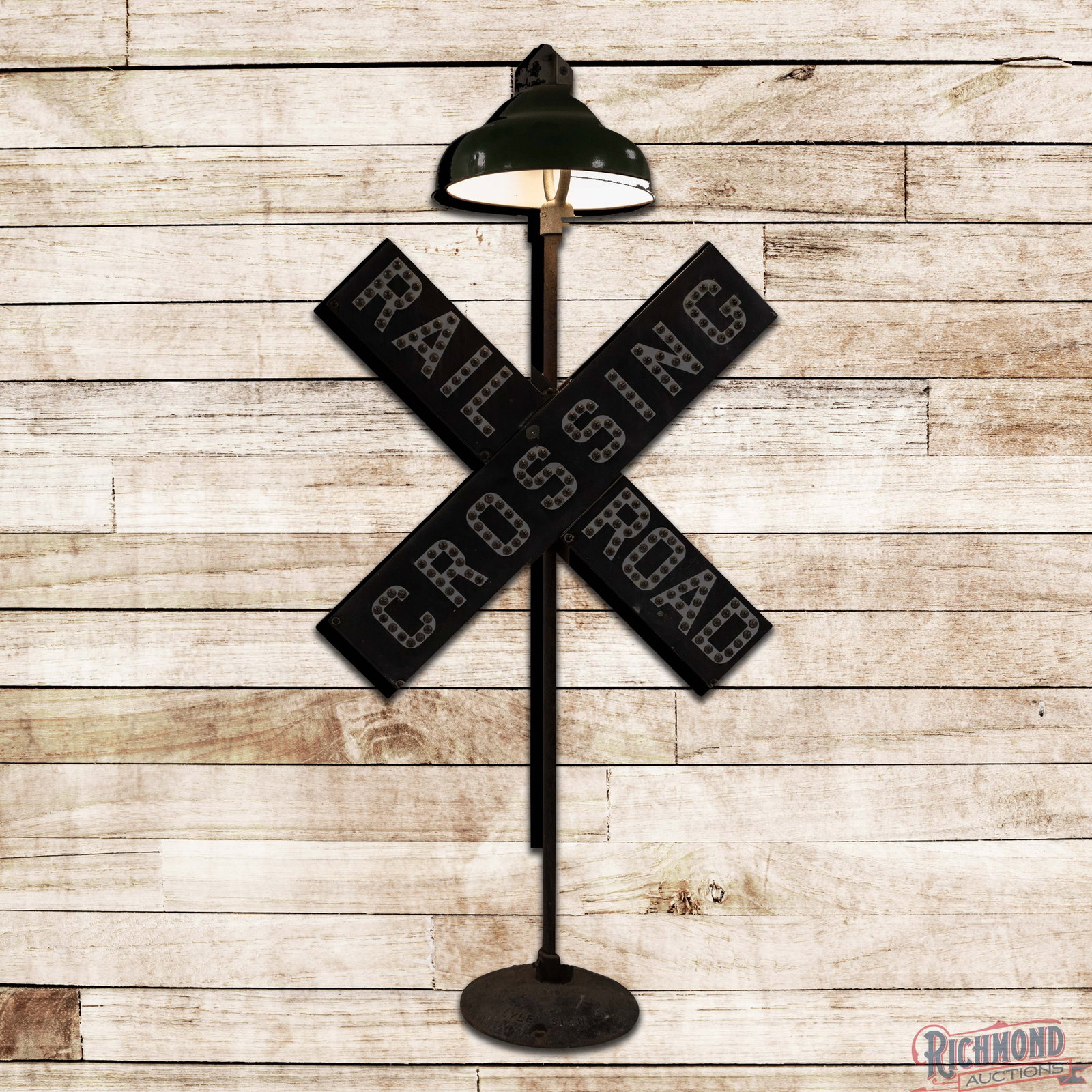 Unique Island light up Cat Eye Rail Road Crossing sign (1 of 4)