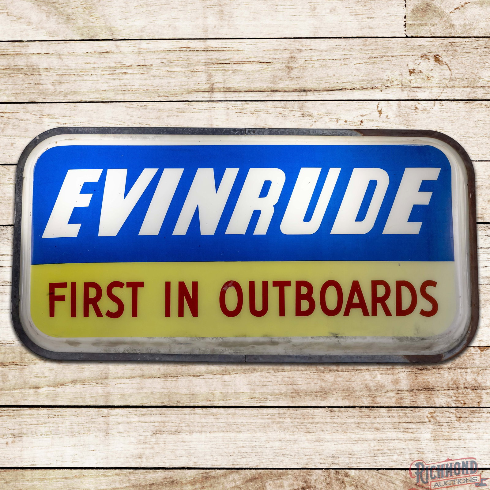 Evinrude First in Outboards 48" Lighted Plastic Sign (1 of 5)