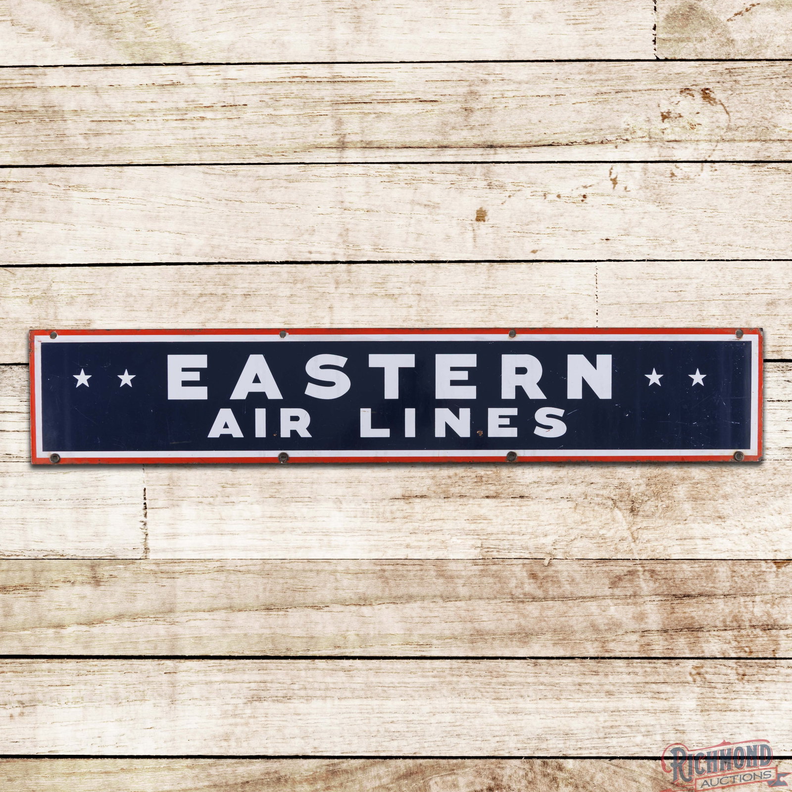 Eastern Air Lines 36" Single Sided Porcelain Sign w/ Stars (1 of 3)