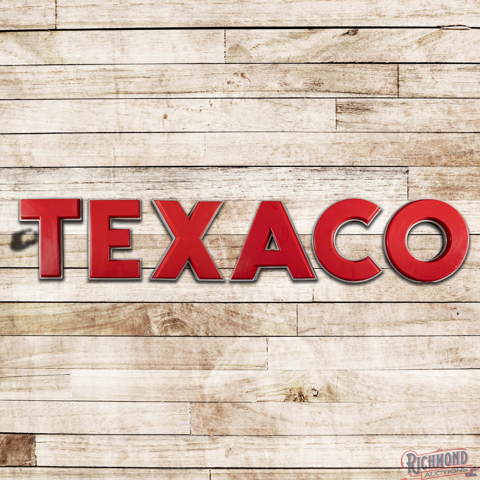Texaco Service Station Plastic 3D Sign Letters (1 of 3)