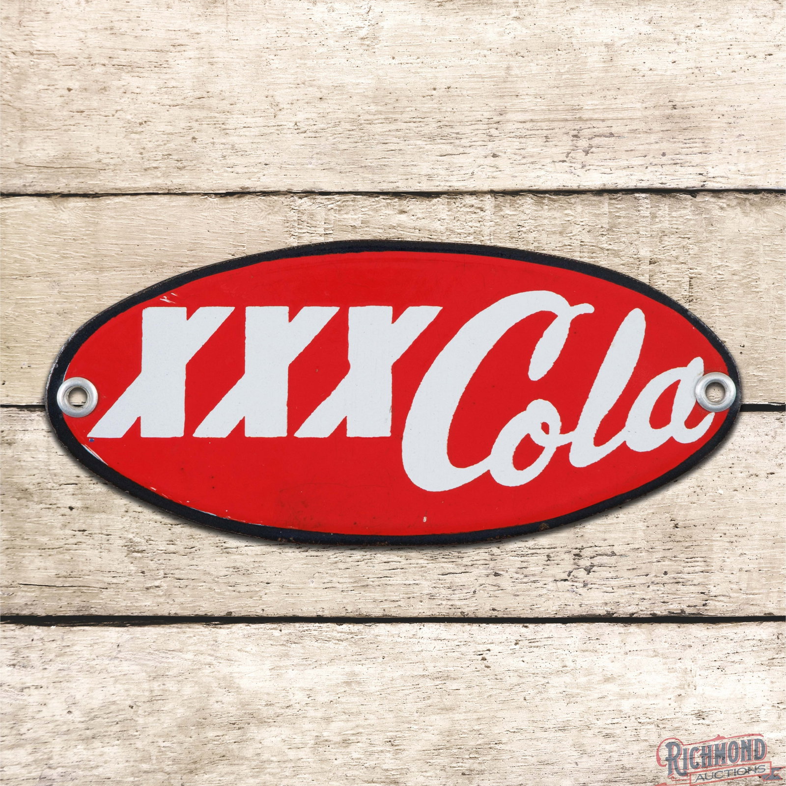Triple XXX Cola 6" Single Sided Porcelain Sign (1 of 3)