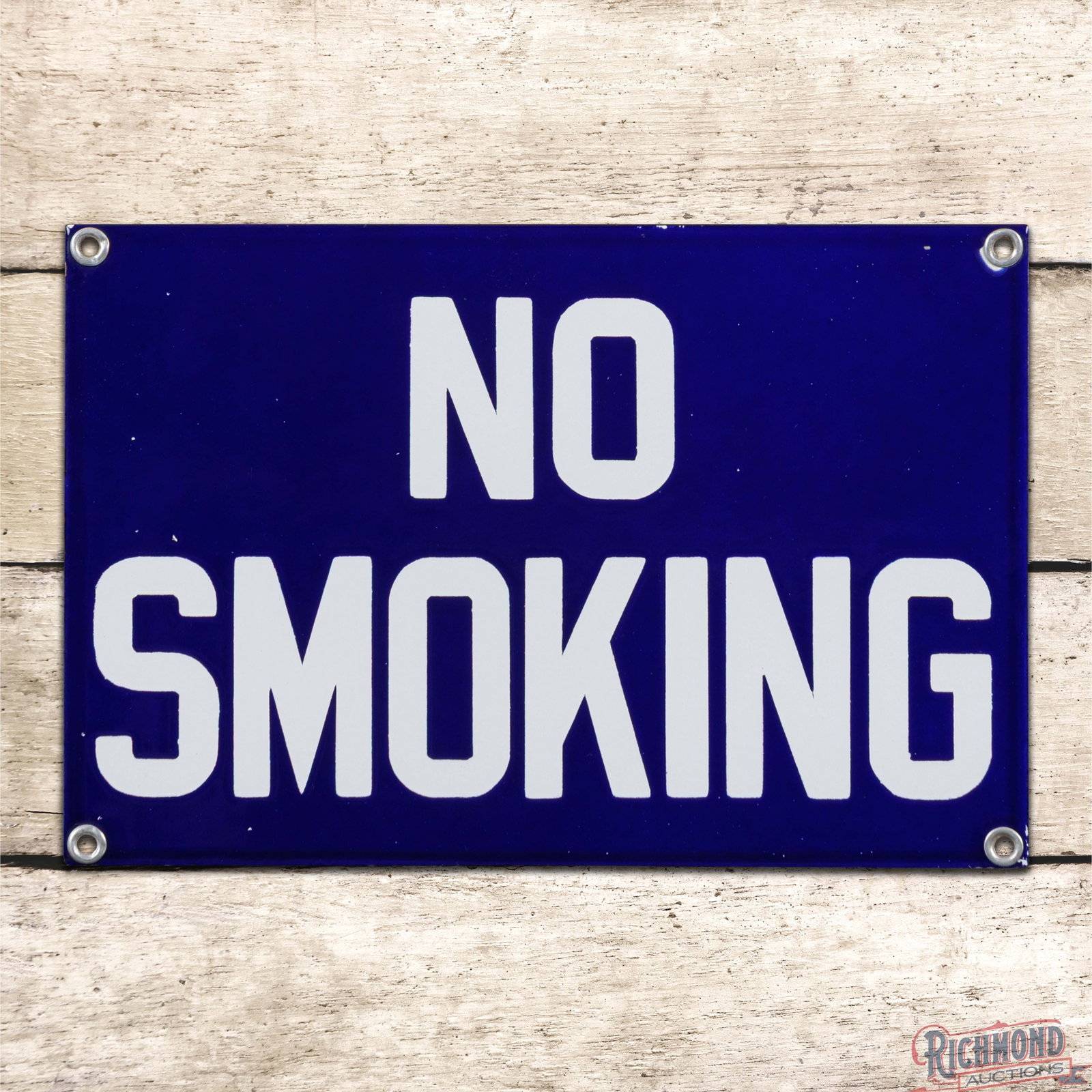 No Smoking Single Sided Porcelain Sign (1 of 3)
