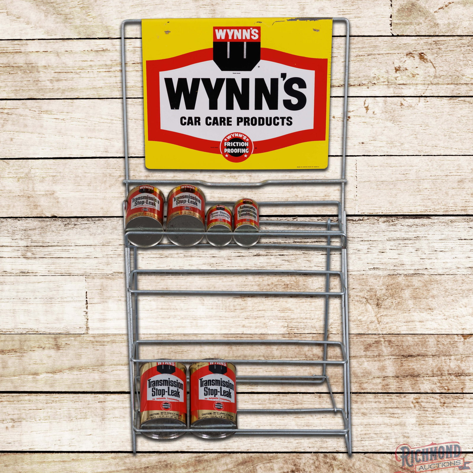 Wynn's Friction Proof Car Car Products Display Rack w/ 6 Cans (1 of 3)