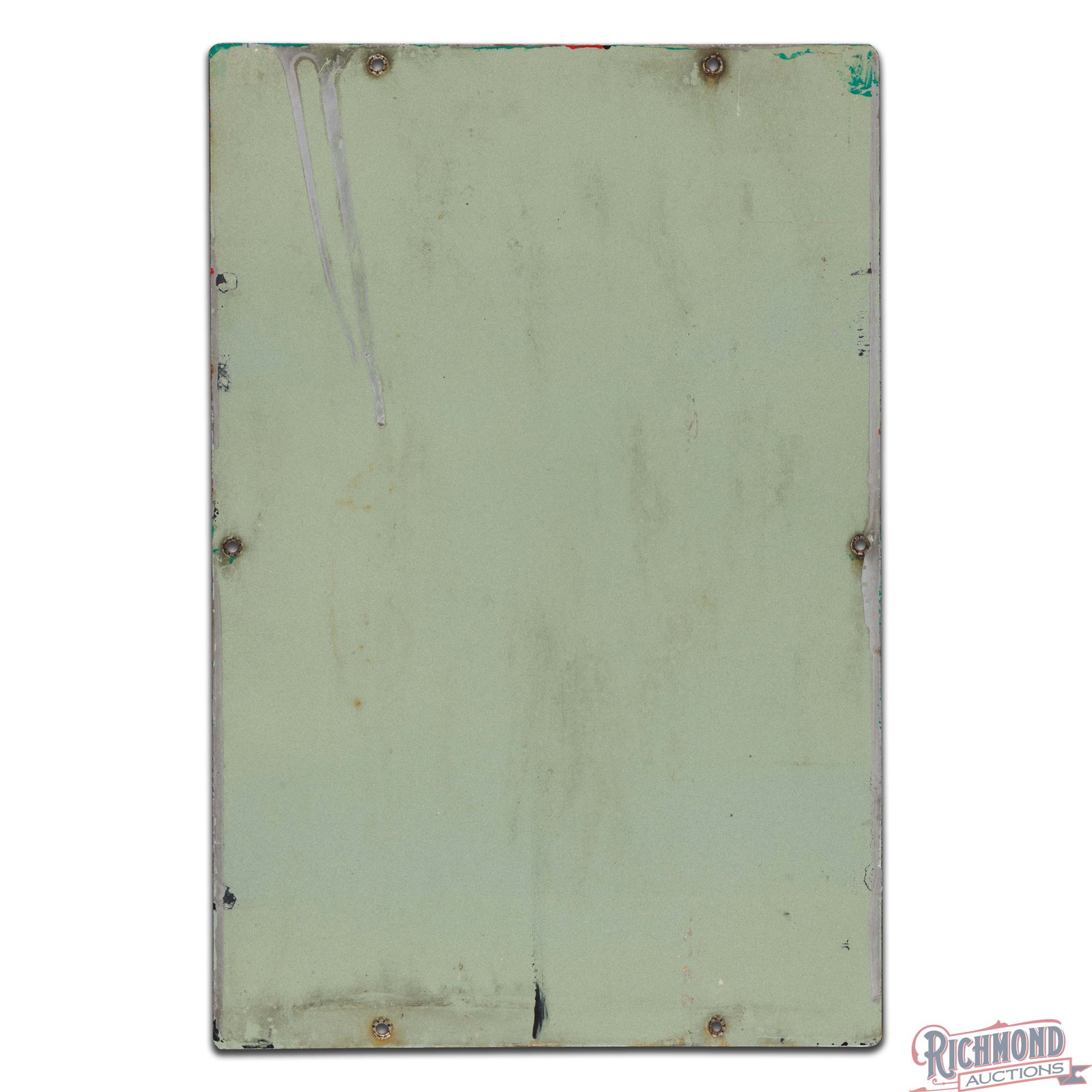 1953 Texaco Sky Chief Gasoline Single Sided Porcelain Pump Plate Sign - 3