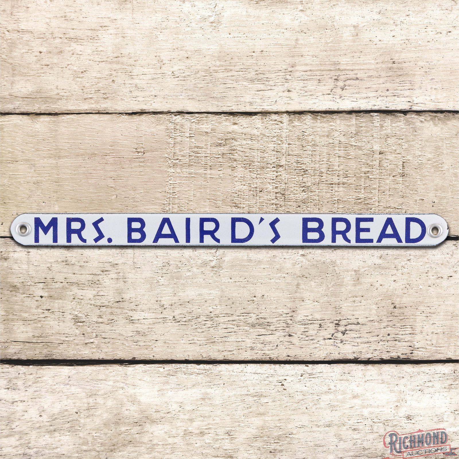 Mrs. Baird's Bread 12" Single Sided Porcelain Sign (1 of 3)