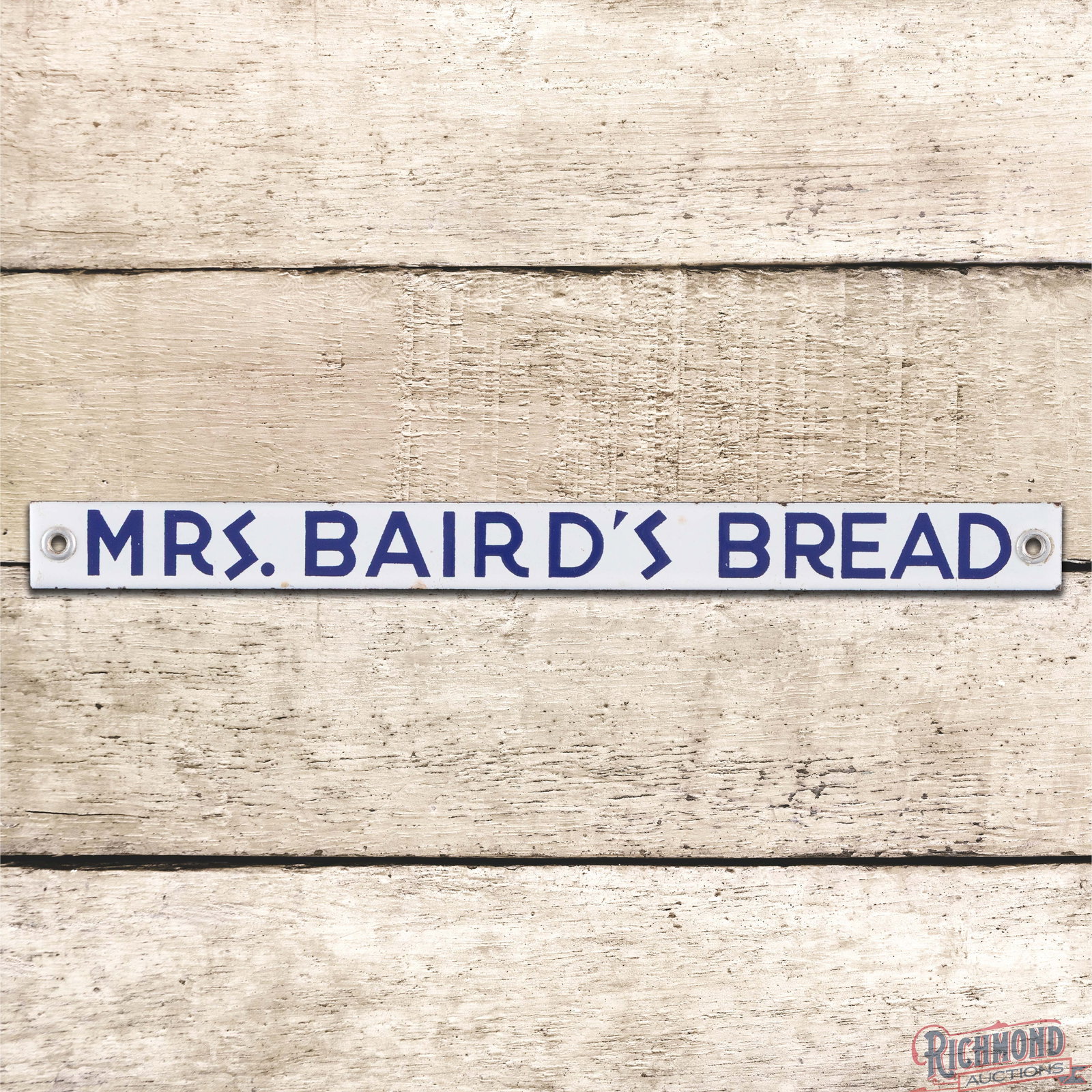 Mrs. Baird's Bread 12" Single Sided Porcelain Sign (1 of 3)