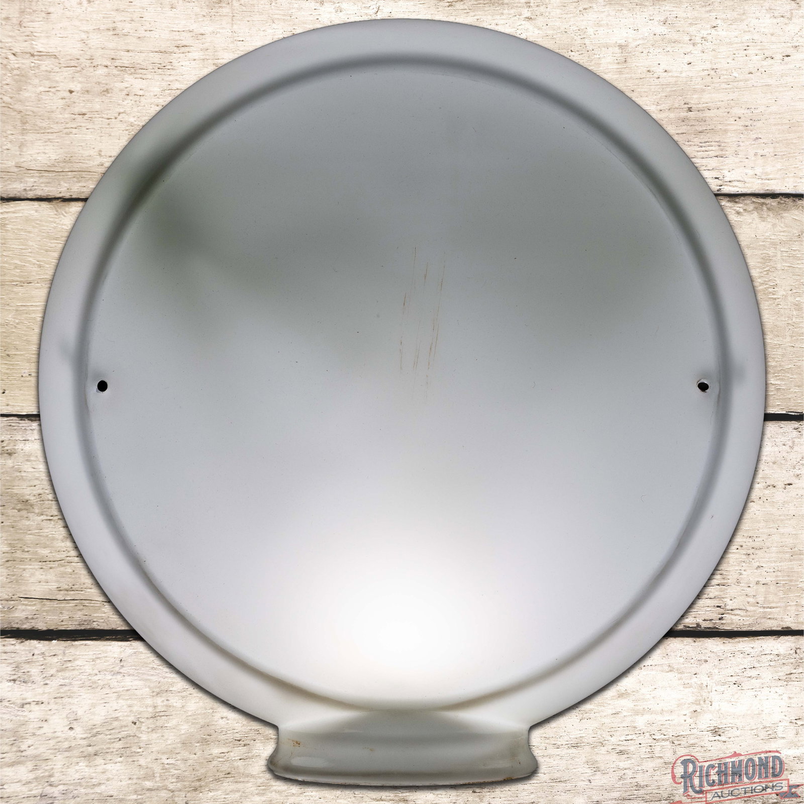 13.5" Narrow Milk Glass Gas Pump Globe Body (1 of 6)