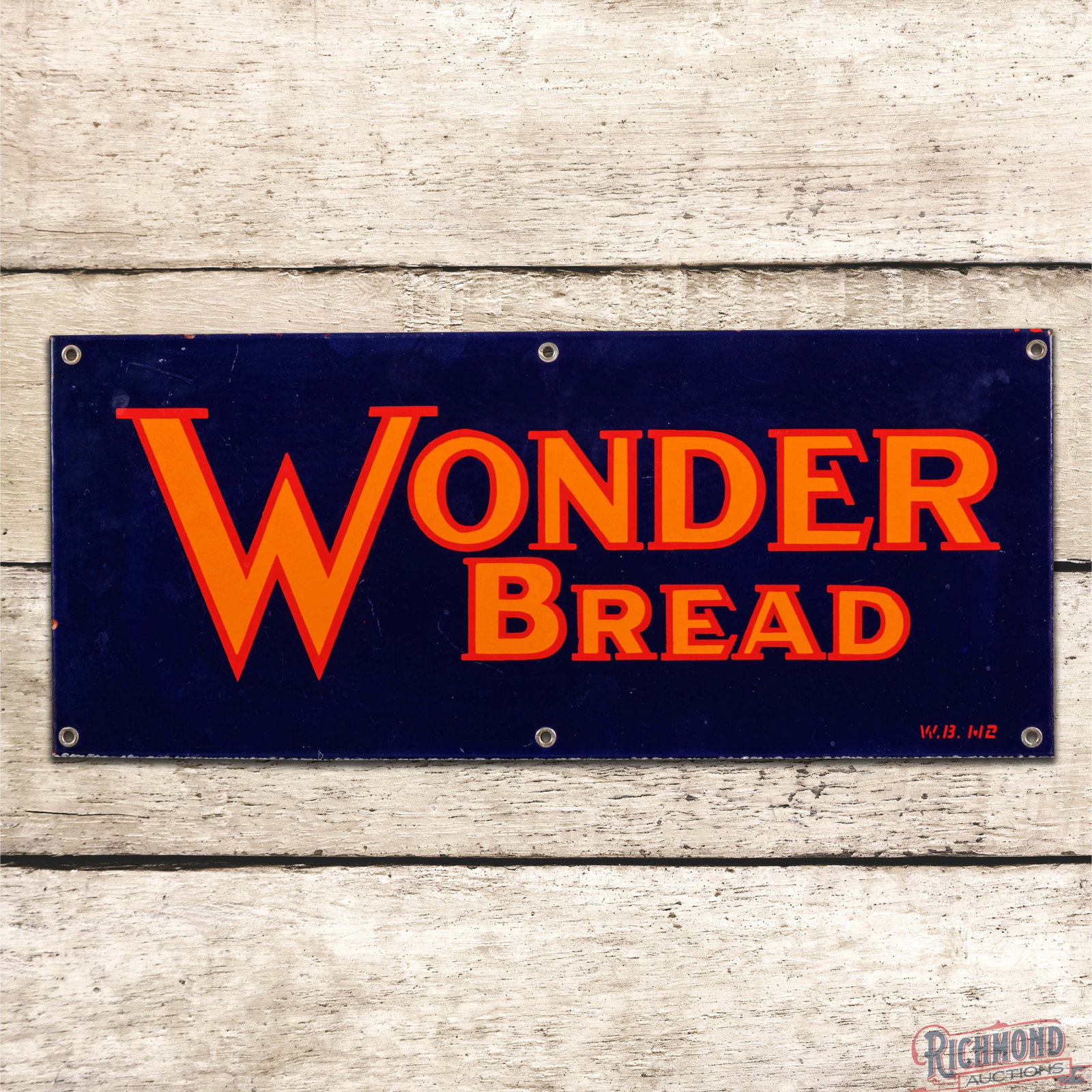Wonder Bread 20" Single Sided Porcelain Sign (1 of 3)