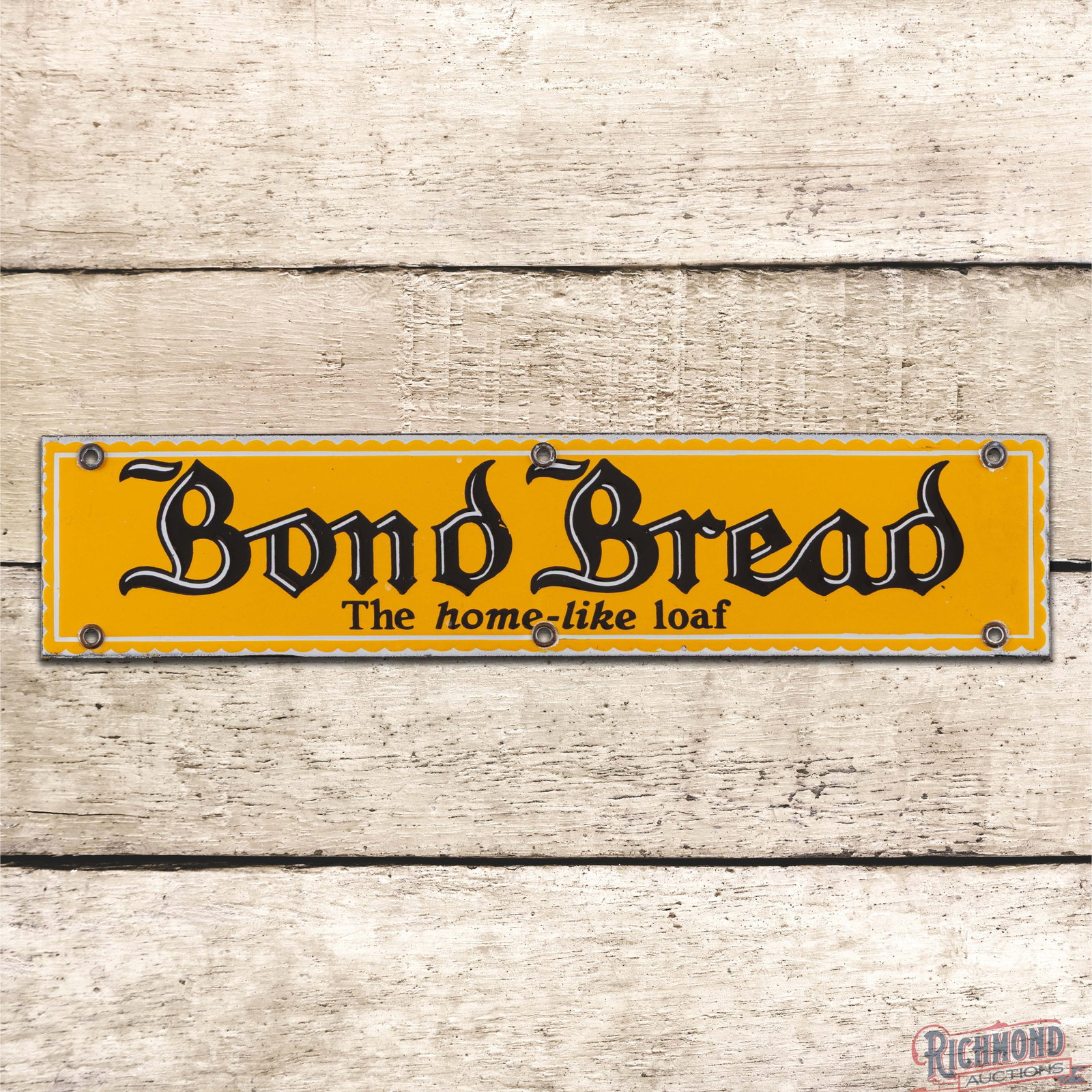 Bond Bread "The Home Like Loaf" 18" Single Sided Porcelain Sign (1 of 3)