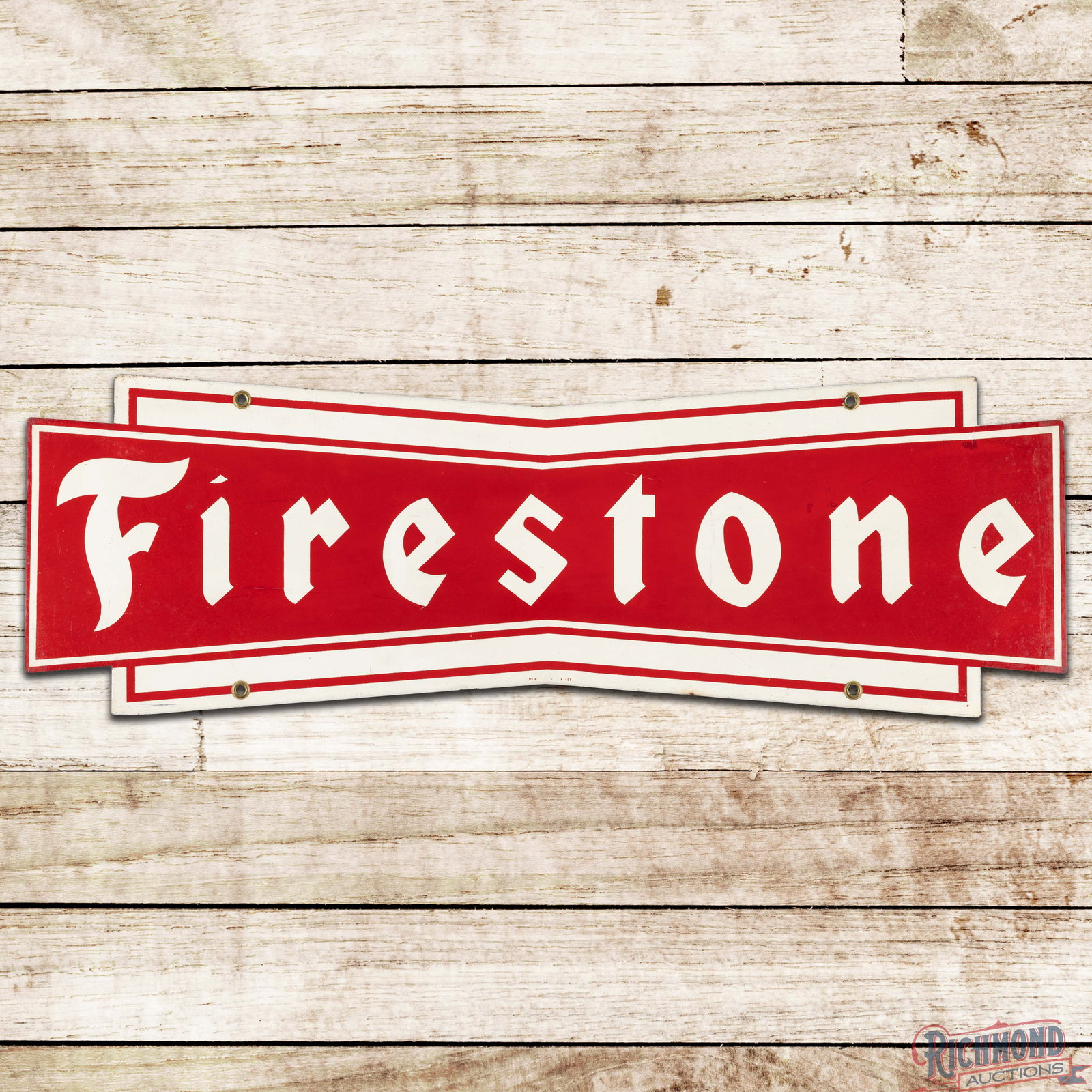 Firestone Tires 4' Die Cut Single Sided Tin Sign (1 of 3)