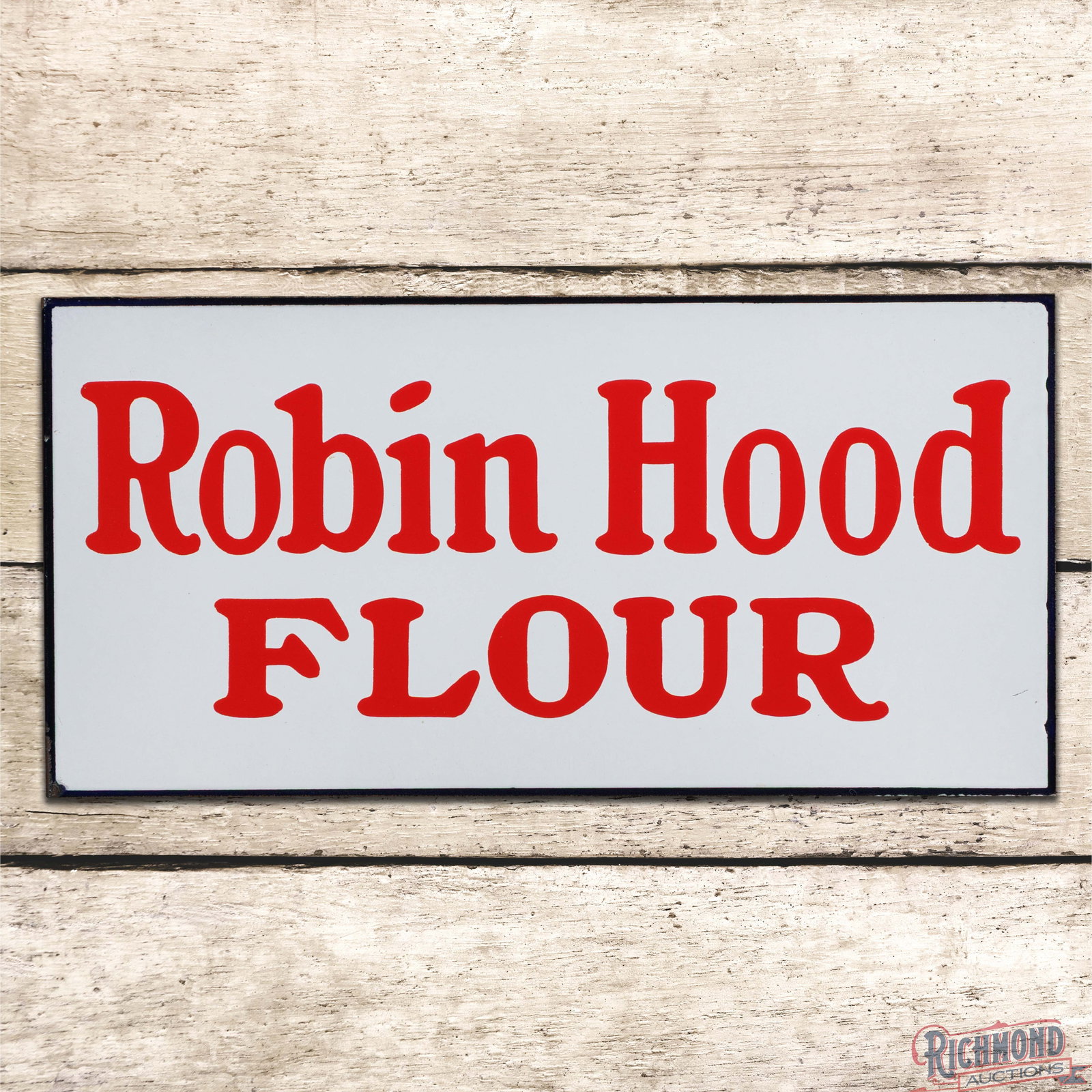 Robin Hood Flour Double Sided Porcelain Flange Sign (1 of 4)