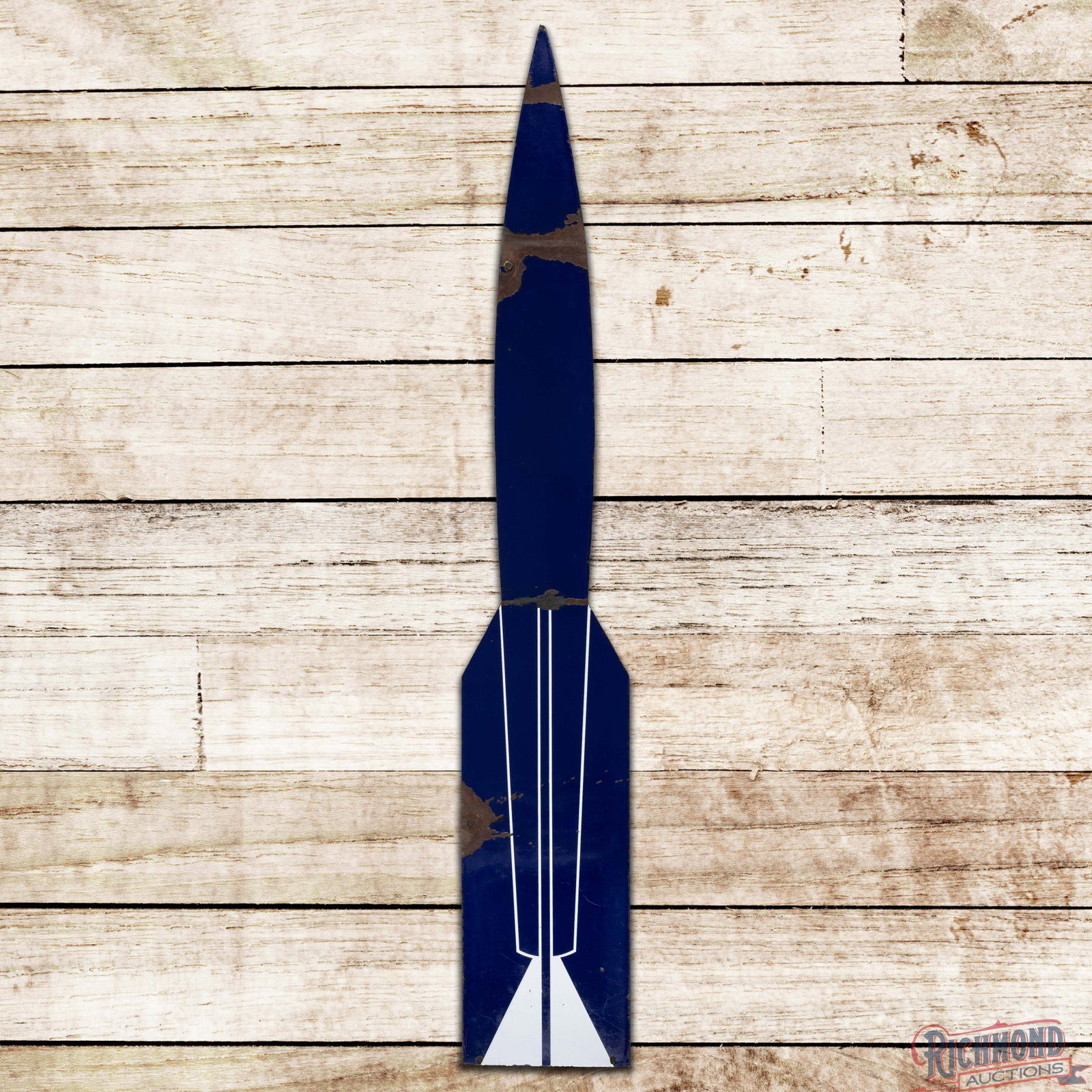 Oldsmobile 5' Die Cut Double Sided Porcelain Rocket Sign (1 of 3)