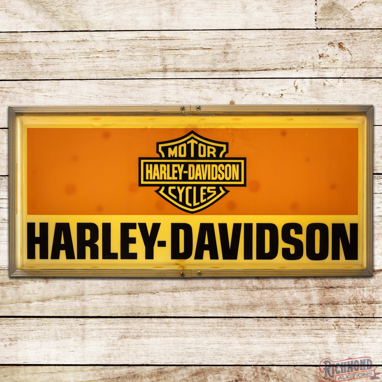 Rare Harley Davidson Motor Cycles 26" Lighted Sign w/ Logo (1 of 4)
